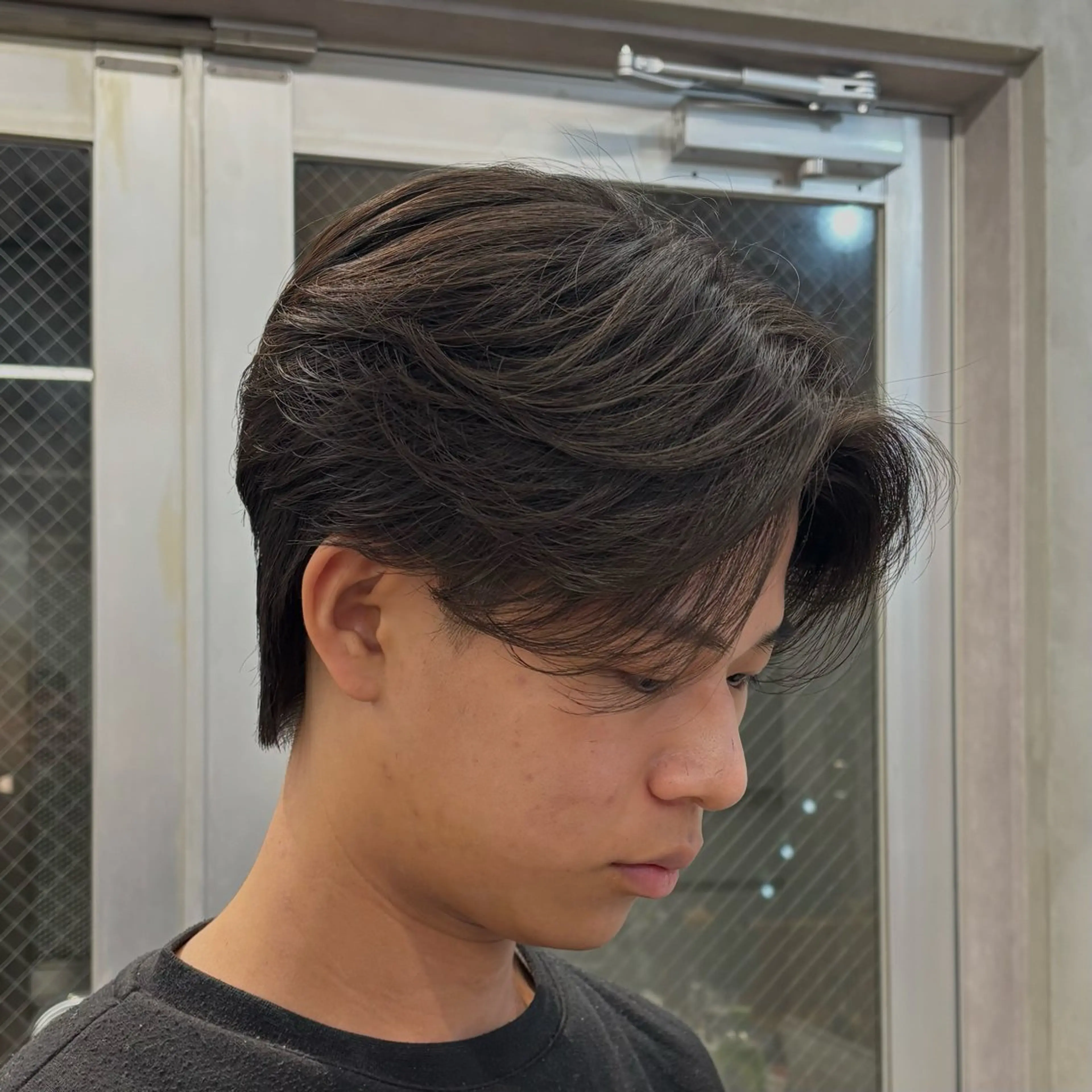 メンズ カット 縮毛矯正 トリートメント ヘアセット 表参道/センター パート/SOTAのヘアスタイル