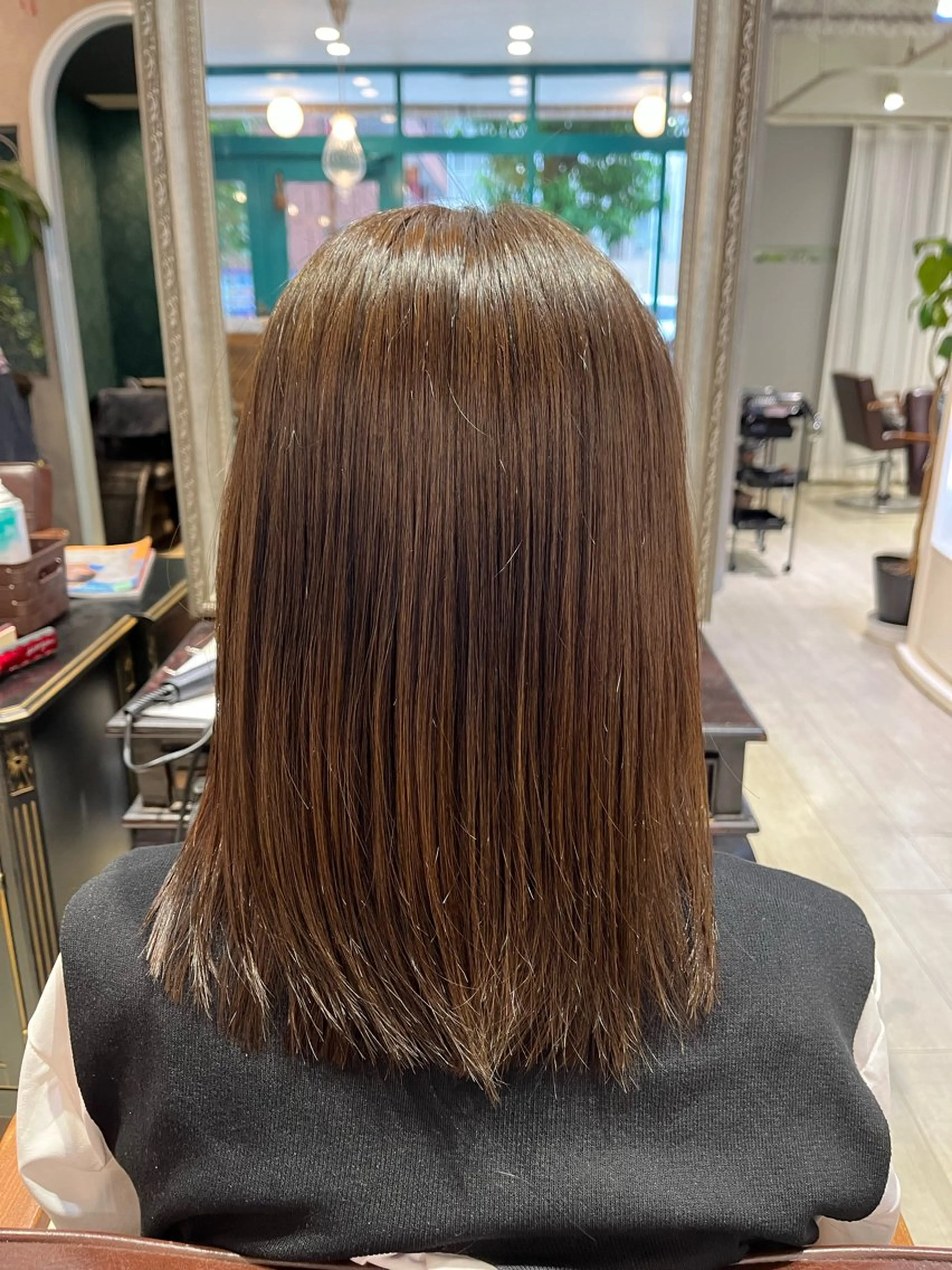 ミディアム カラー 髪質改善 レイヤー/透明感/髪 質改善/メンズ/佐藤のヘアスタイル