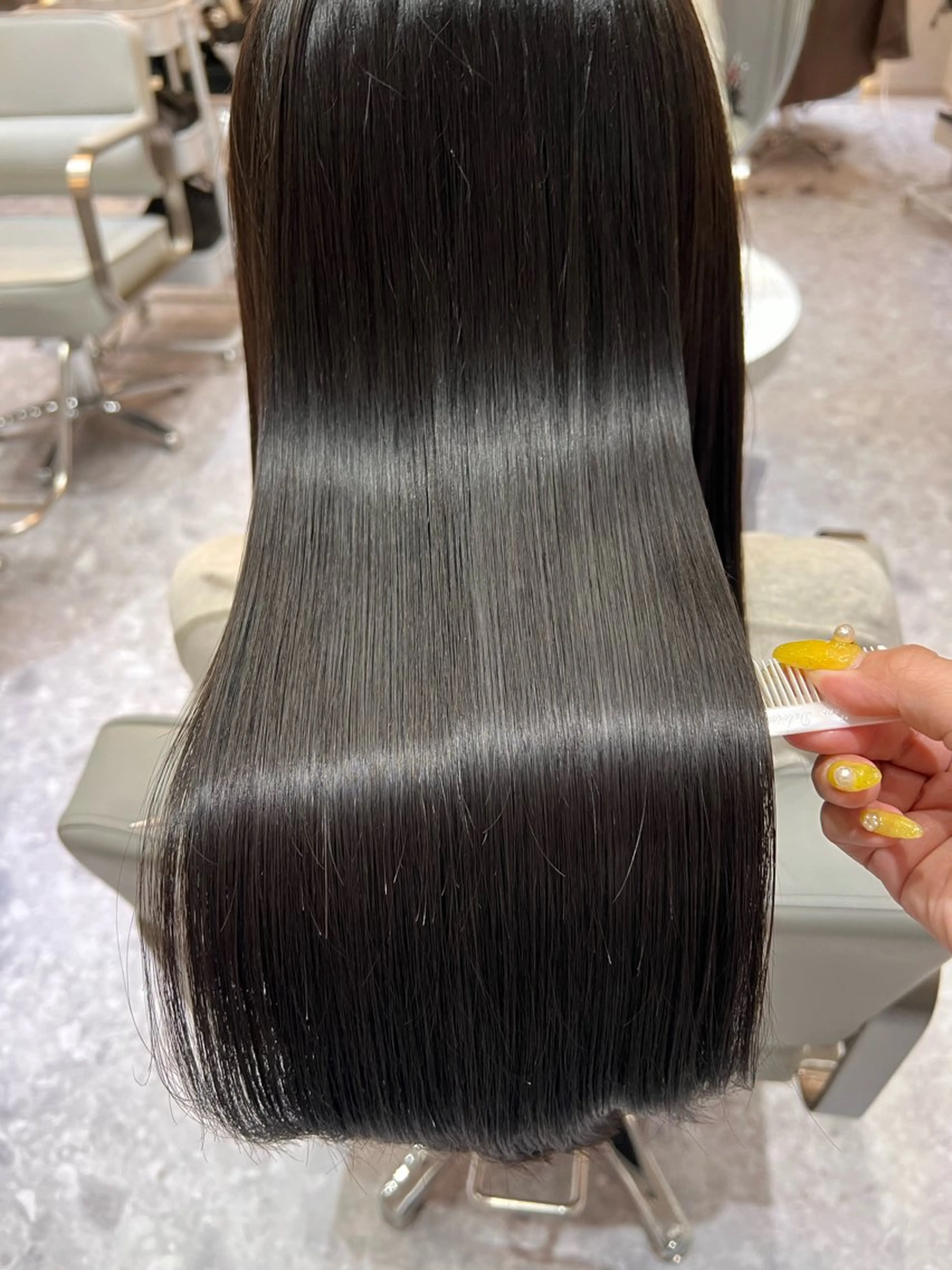 ロング カラー 髪質改善 トリートメント カット ヘアカラー トリートメント KANA🌿透明感/ レイヤーcut🌿のヘアスタイル