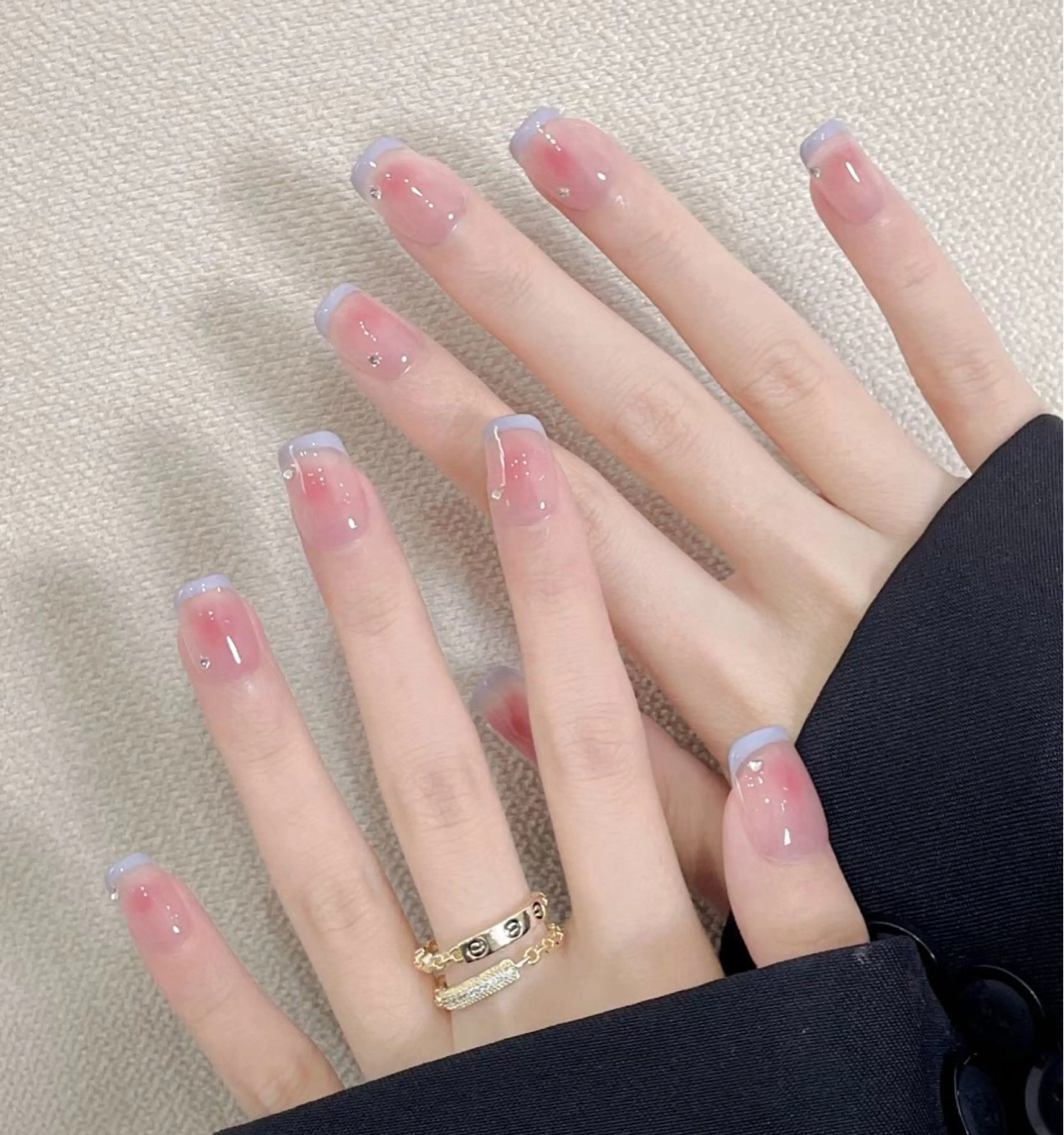 [初回オフ無料]チークフレンチ（パーツ、長さだしオフ別）の写真