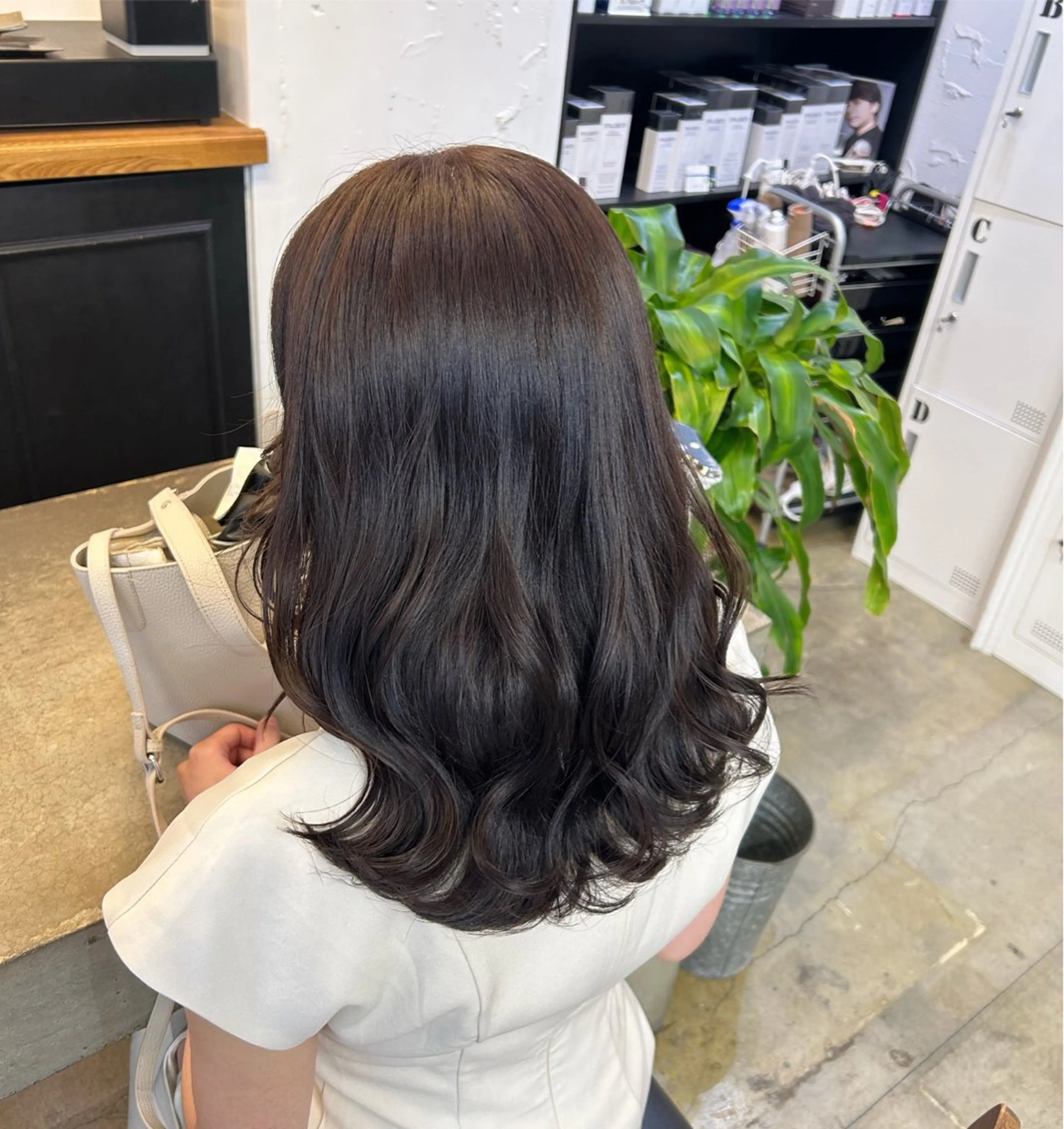 セミロング カラー ヘアカラー トリートメント ♡ラベンダー/ピンク /顔まわり♡ネイロのヘアスタイル