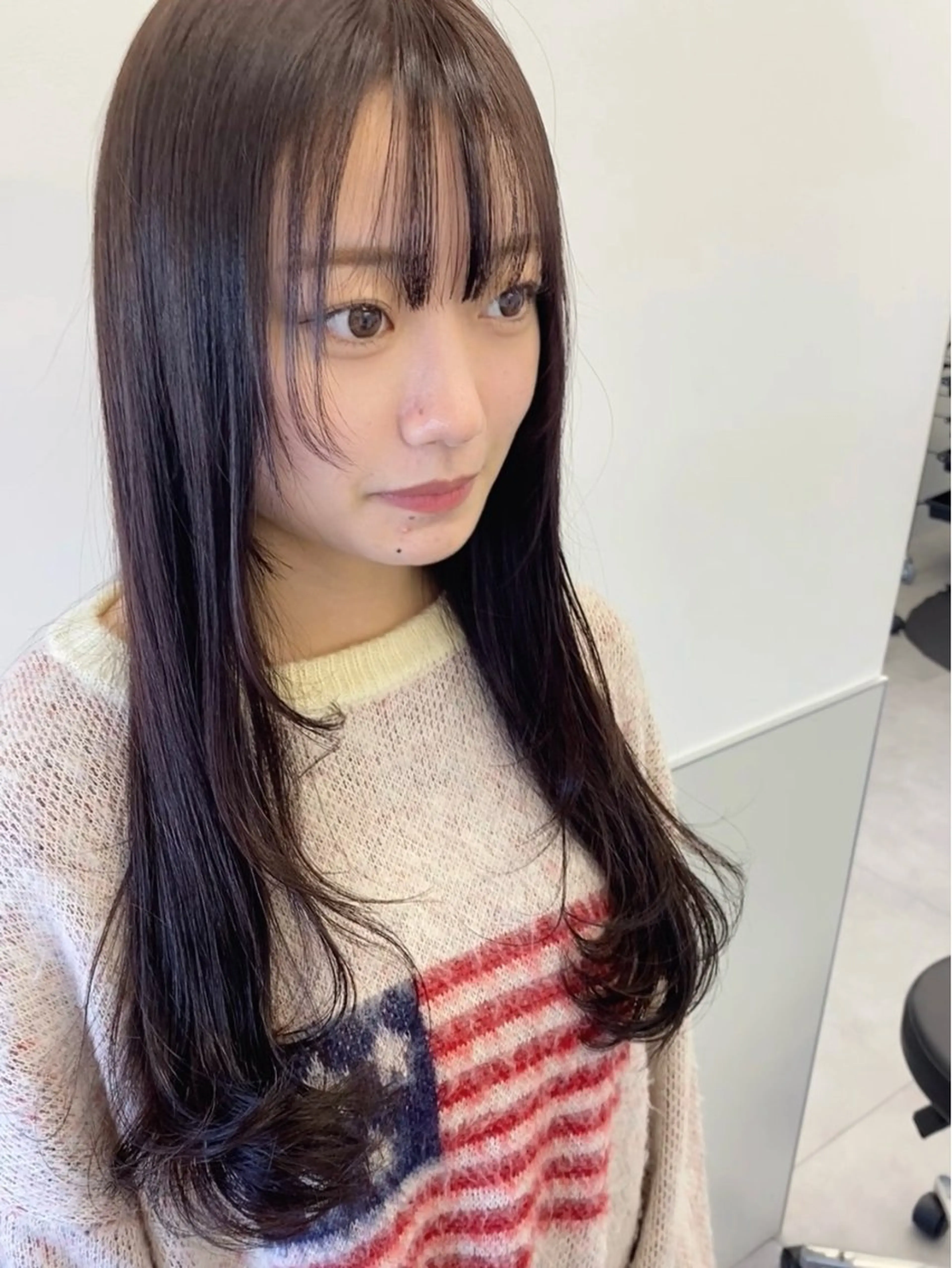 ロング カラー ブラウンカラー ウルフカット カット ヘアカラー トリートメント GO TODAY シェアサロン 町田店所属・韓国ヘア🇰🇷 スズキのヘアスタイル