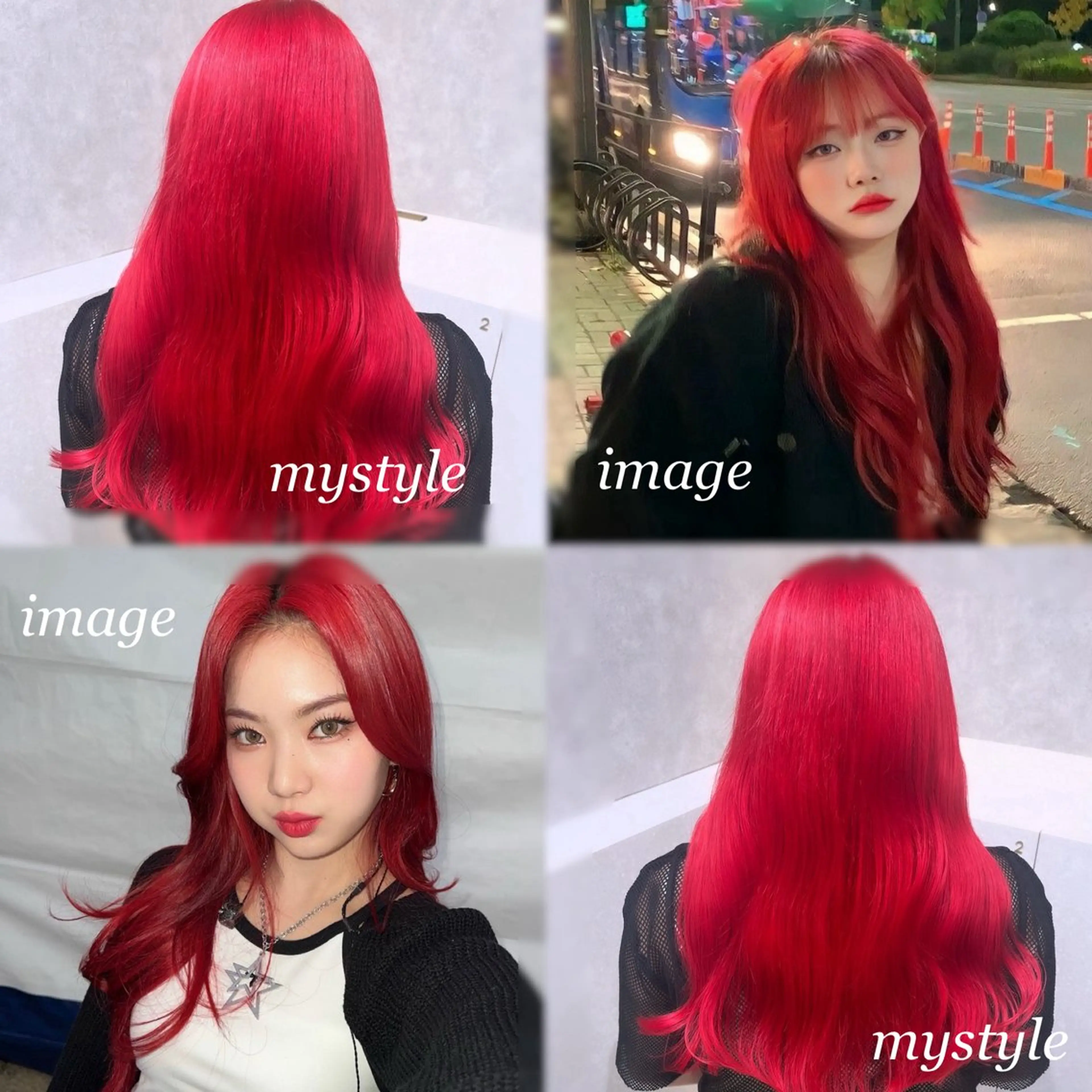 ロング カラー カット ヘアカラー トリートメント 韓国ヘア🇰🇷透明 感カラー/yui🎀のヘアスタイル