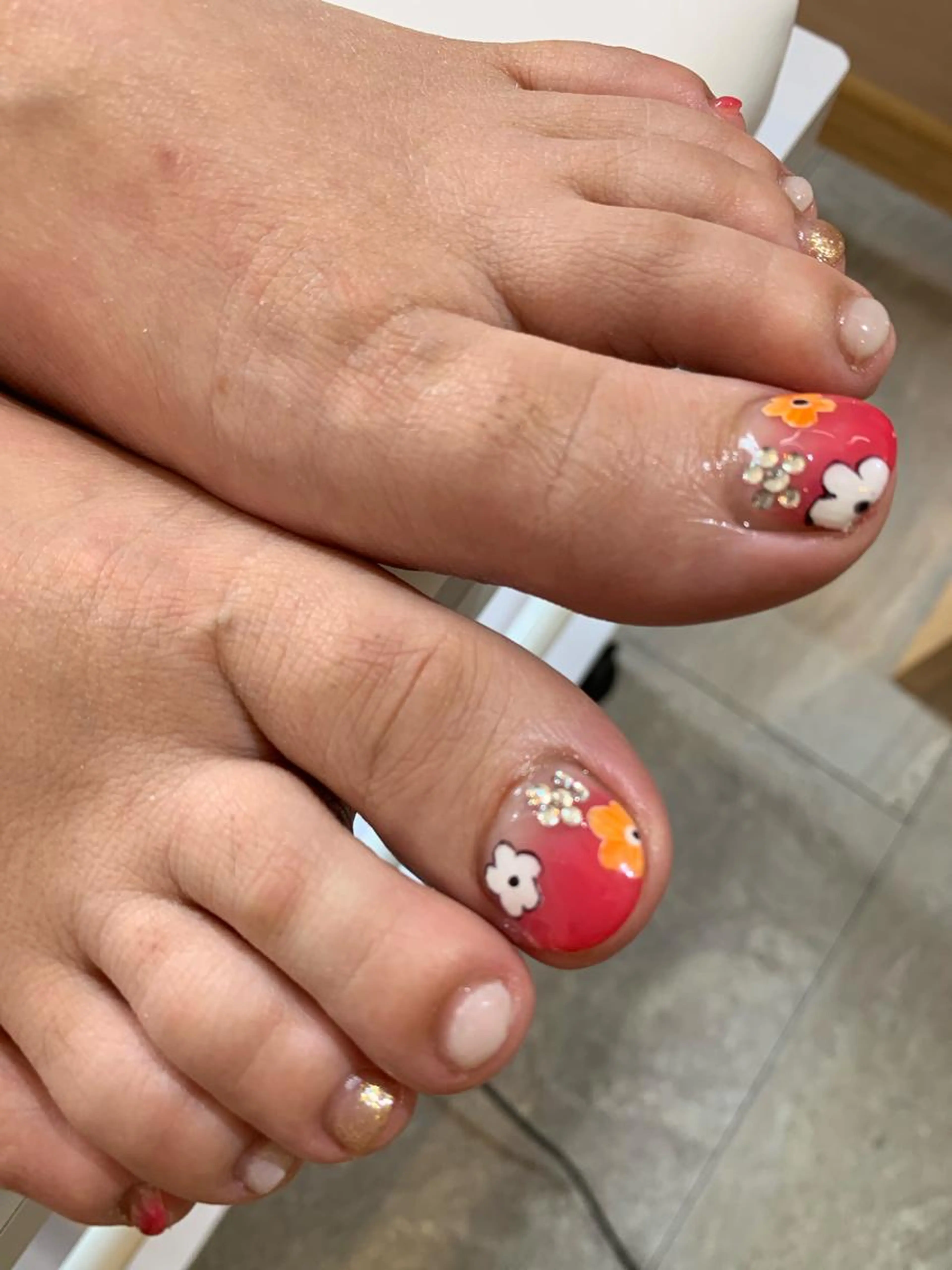 グラデーション＋アート2本の写真