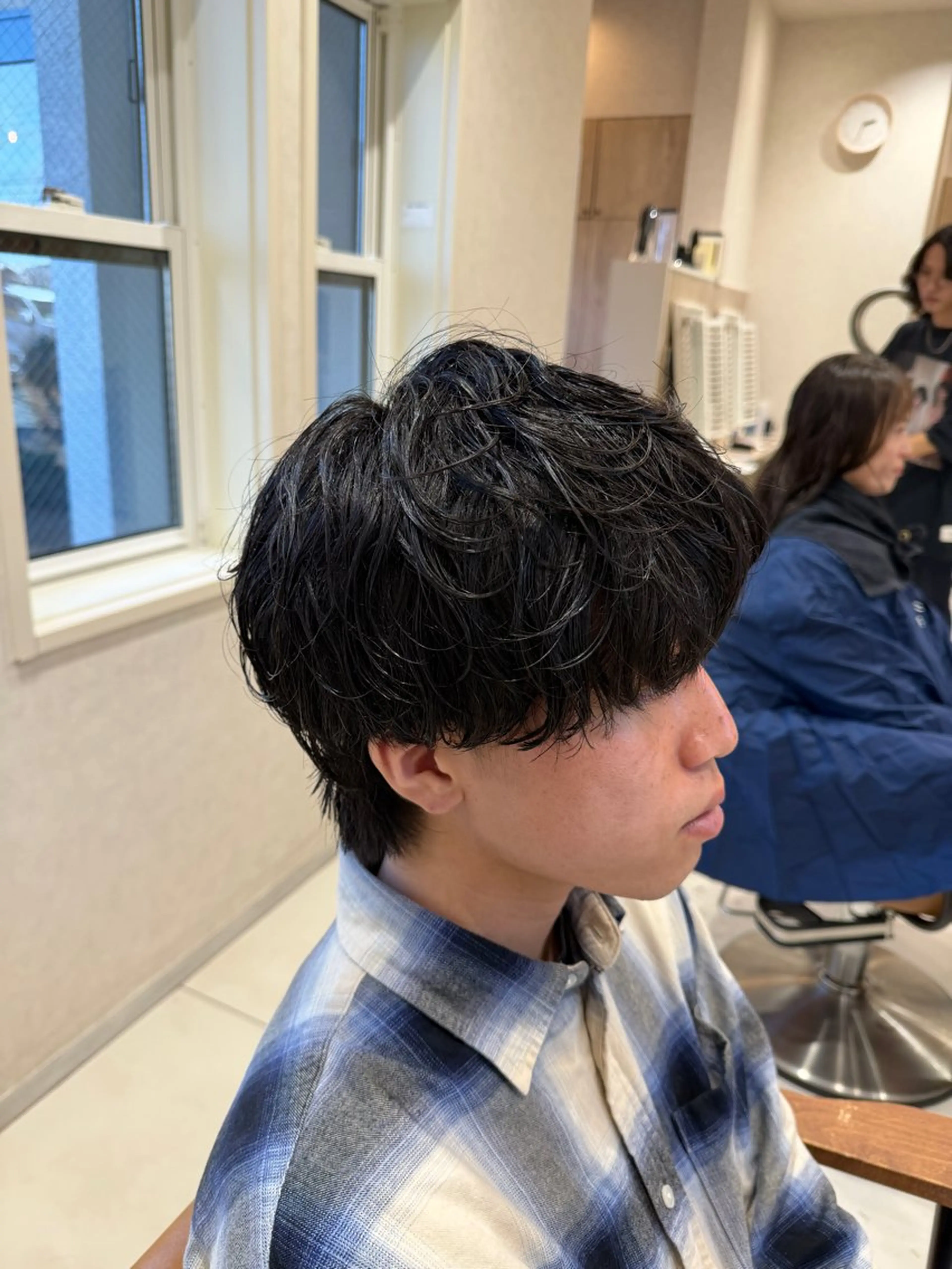 メンズ カット パーマ メンズ特化フェザー パーマ🚗タケシのヘアスタイル