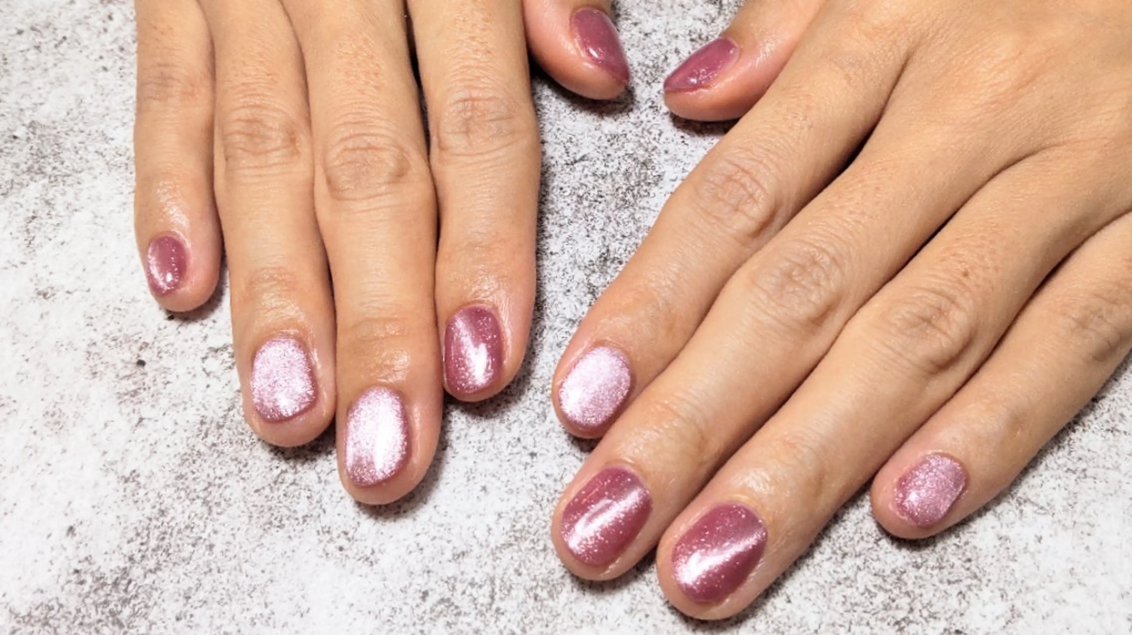 ネイル マグネットネイル ピンク ハンドネイル MIURA＊ HIROKOのネイルデザイン