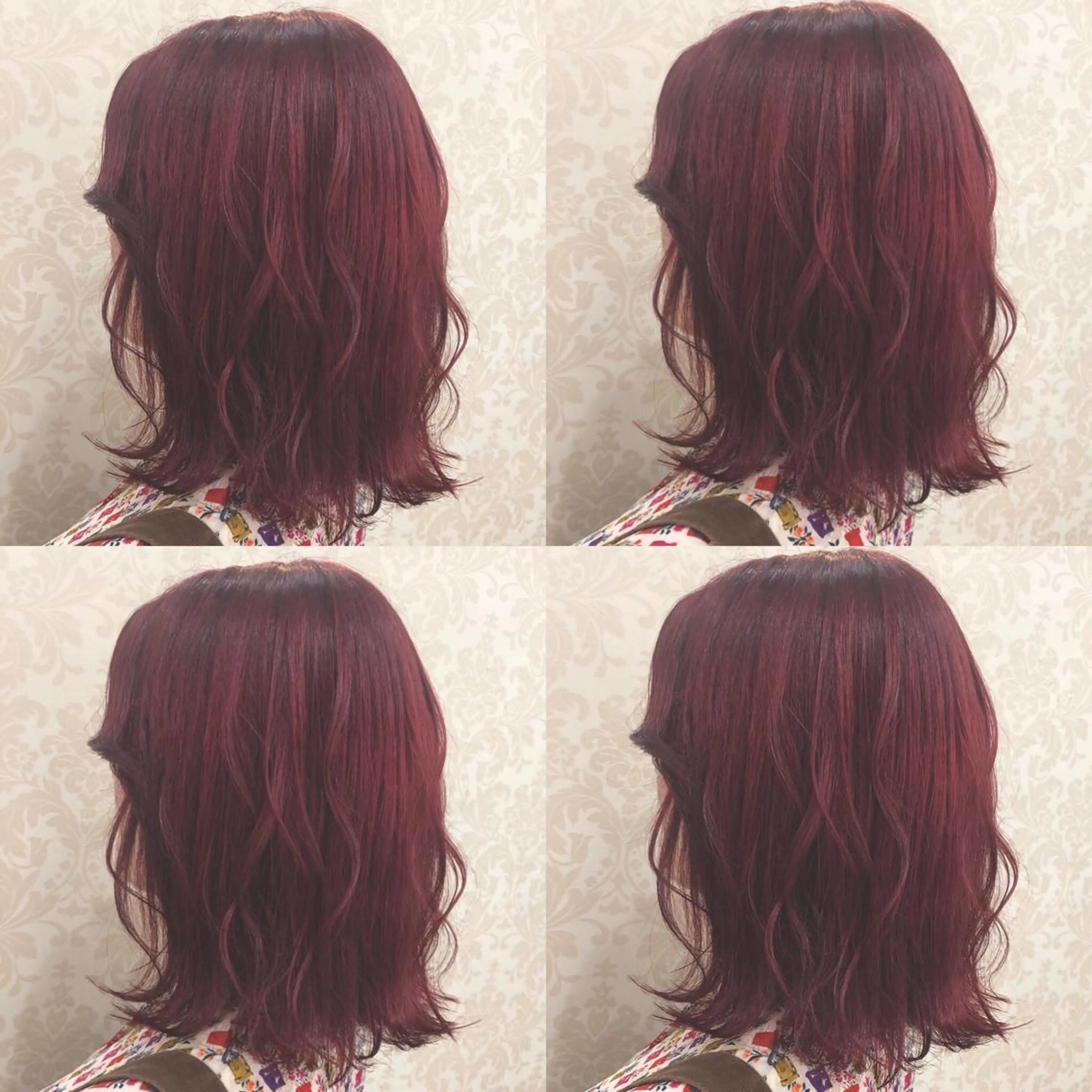 ミディアム カラー レッドカラー 🌷MAYU 🌷のヘアスタイル