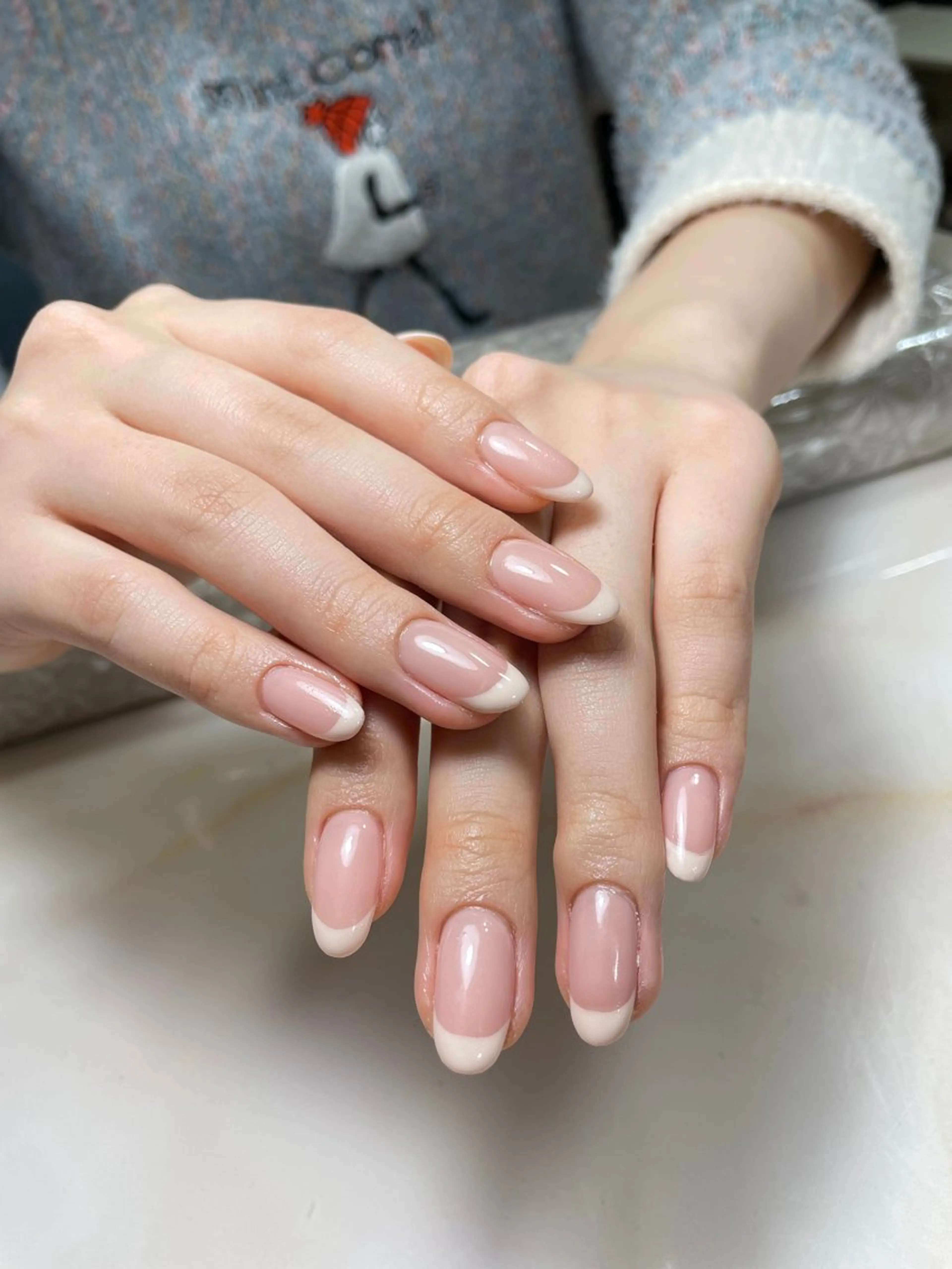 ネイル アートネイル フレンチネイル ジェルネイル グラデーション 韓国ネイル ハンドネイル 久保田 マリコのネイルデザイン