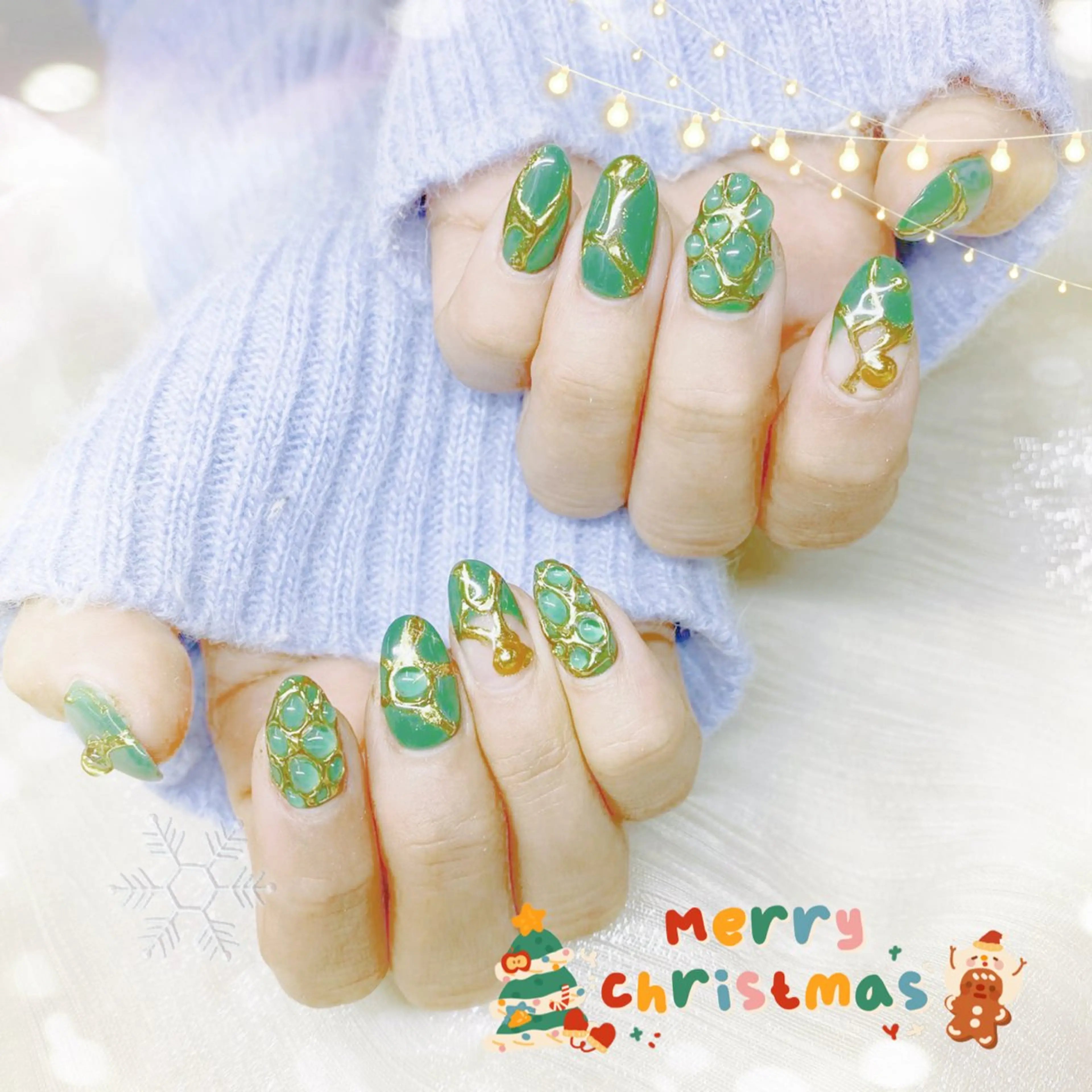 ネイル 冬ネイル クリスマス 櫻井 ナナのネイルデザイン