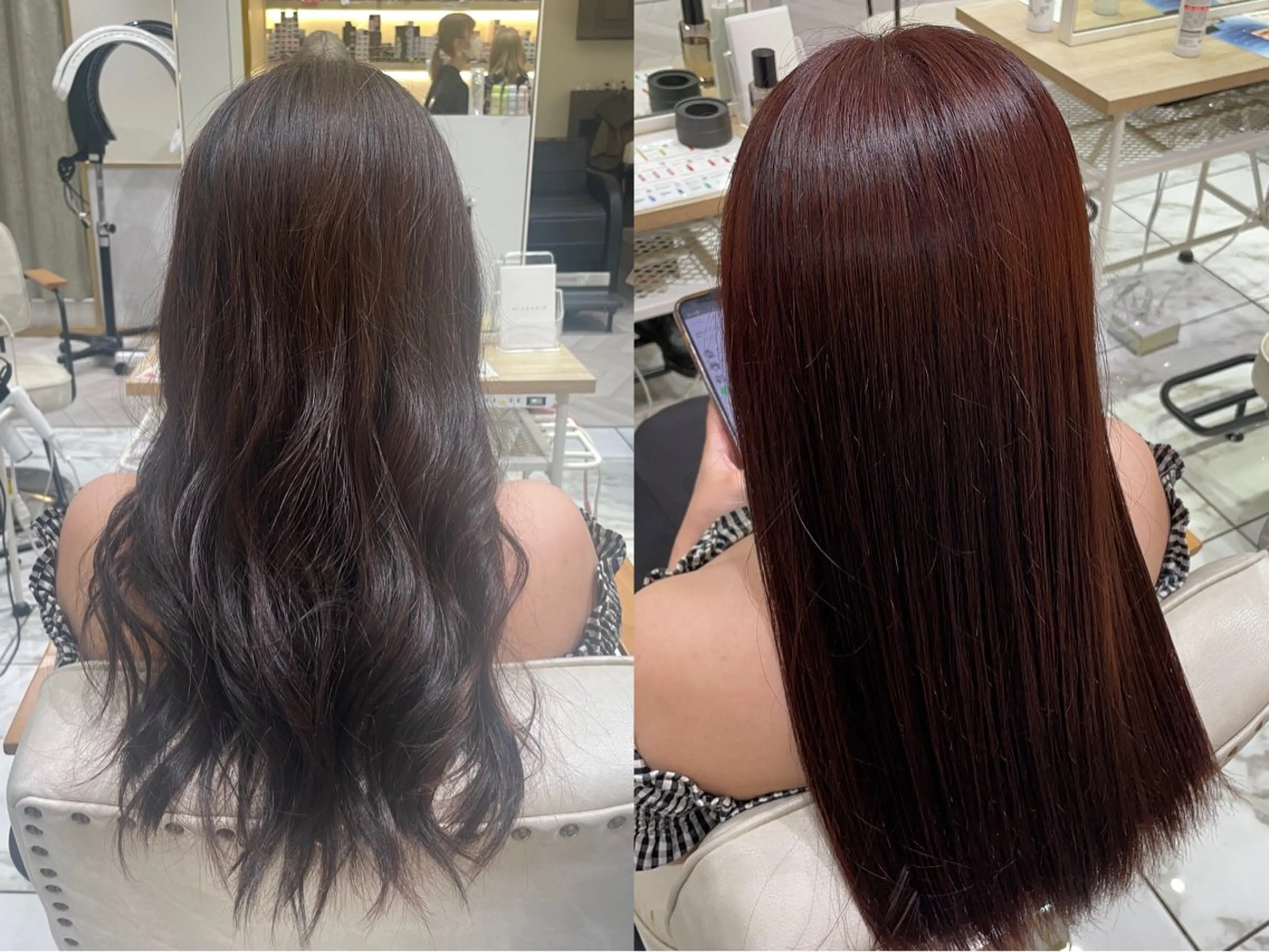 ロング カラー ブリーチ ケアブリーチ 透明感カラー ダブルカラー ハイライトカラー 透明感カラー/ 縮毛矯正/ユイ☆彡のヘアスタイル