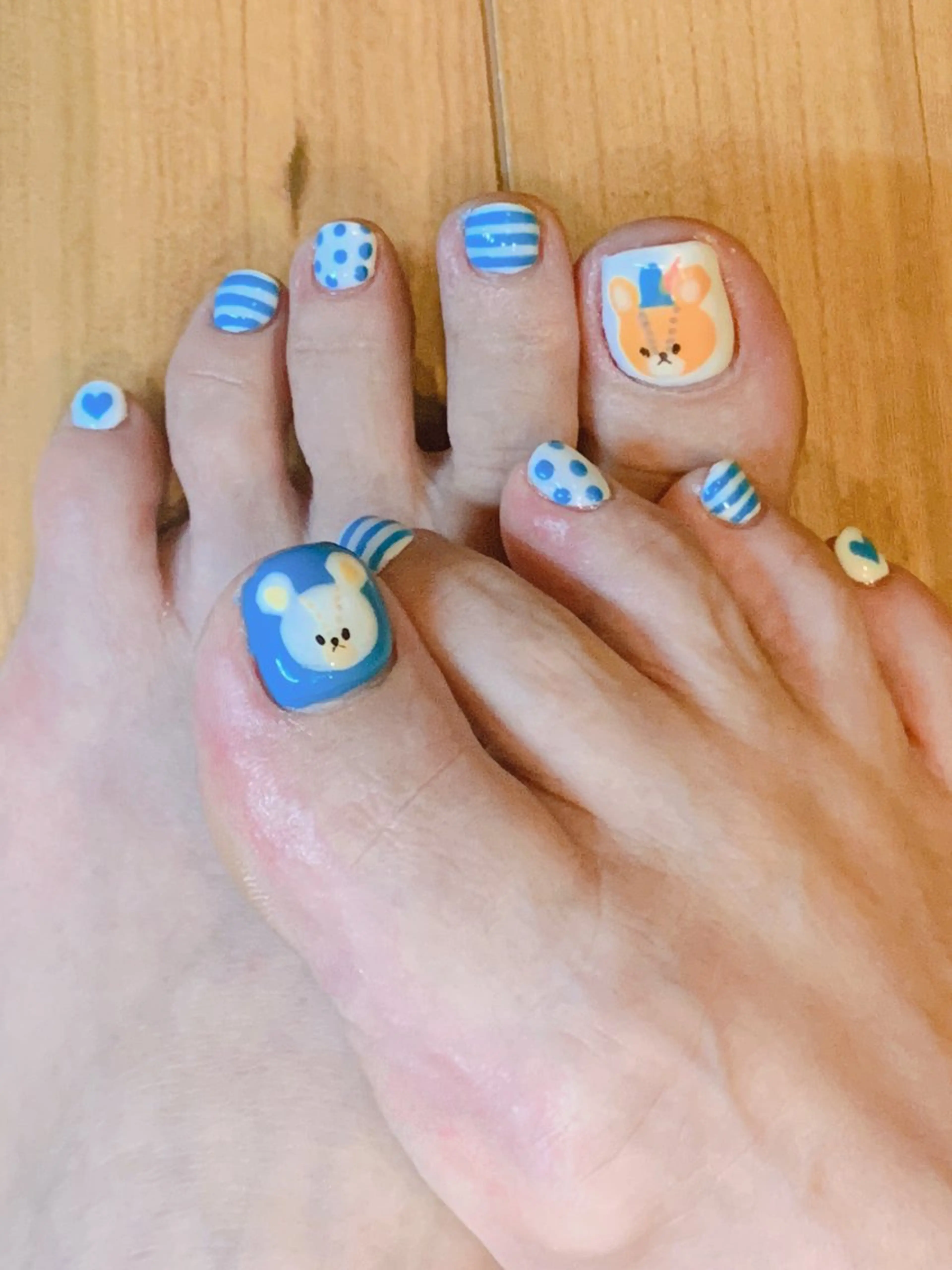 ネイル アートネイル フットネイル 持ち込み フットネイル NAIL__KOKO 大竹のネイルデザイン