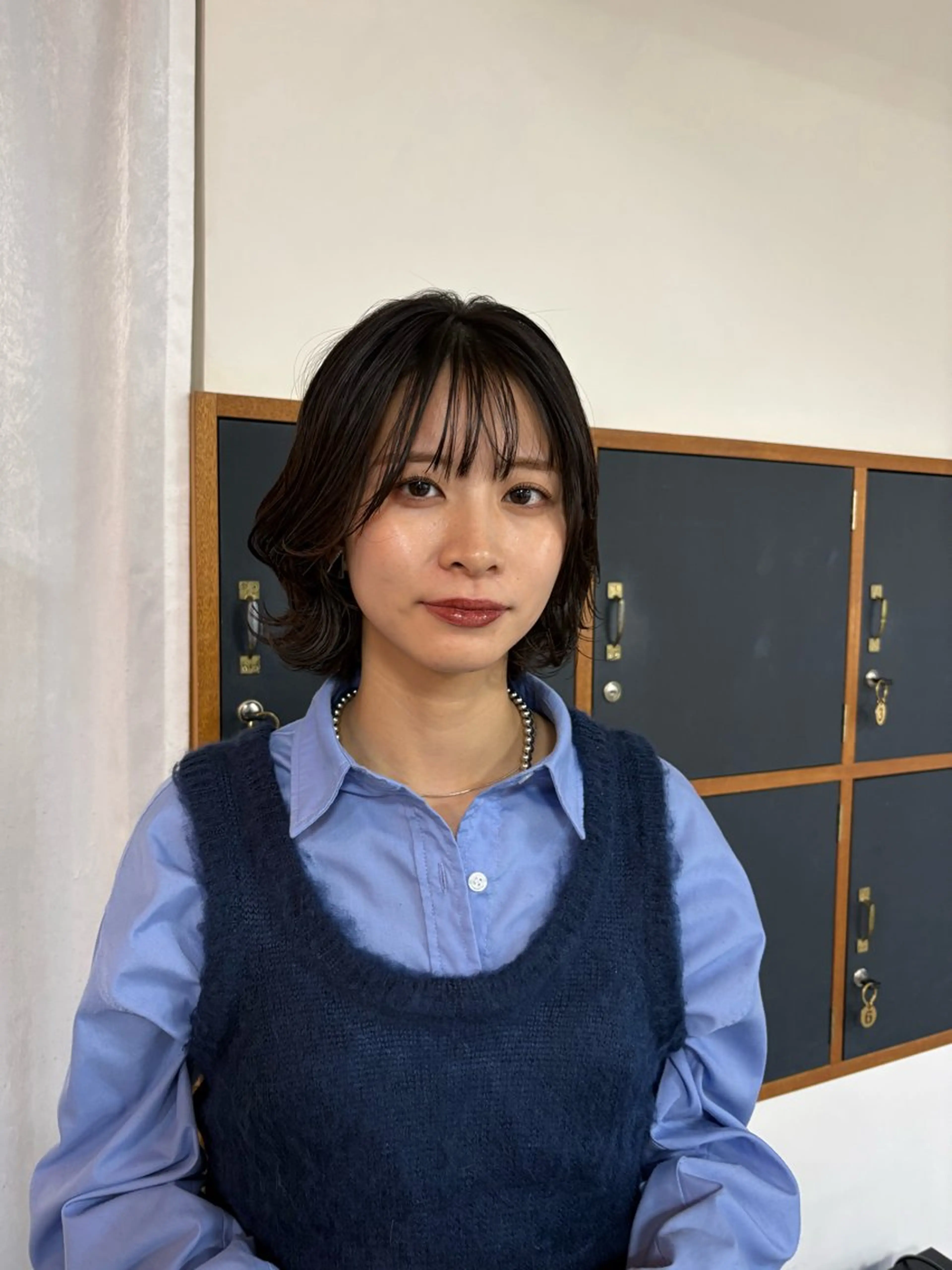 ミディアム カラー ボブレイヤー ボブ 顔まわりレイヤー レイヤーカット カット ヘアカラー トリートメント takada kohのヘアスタイル