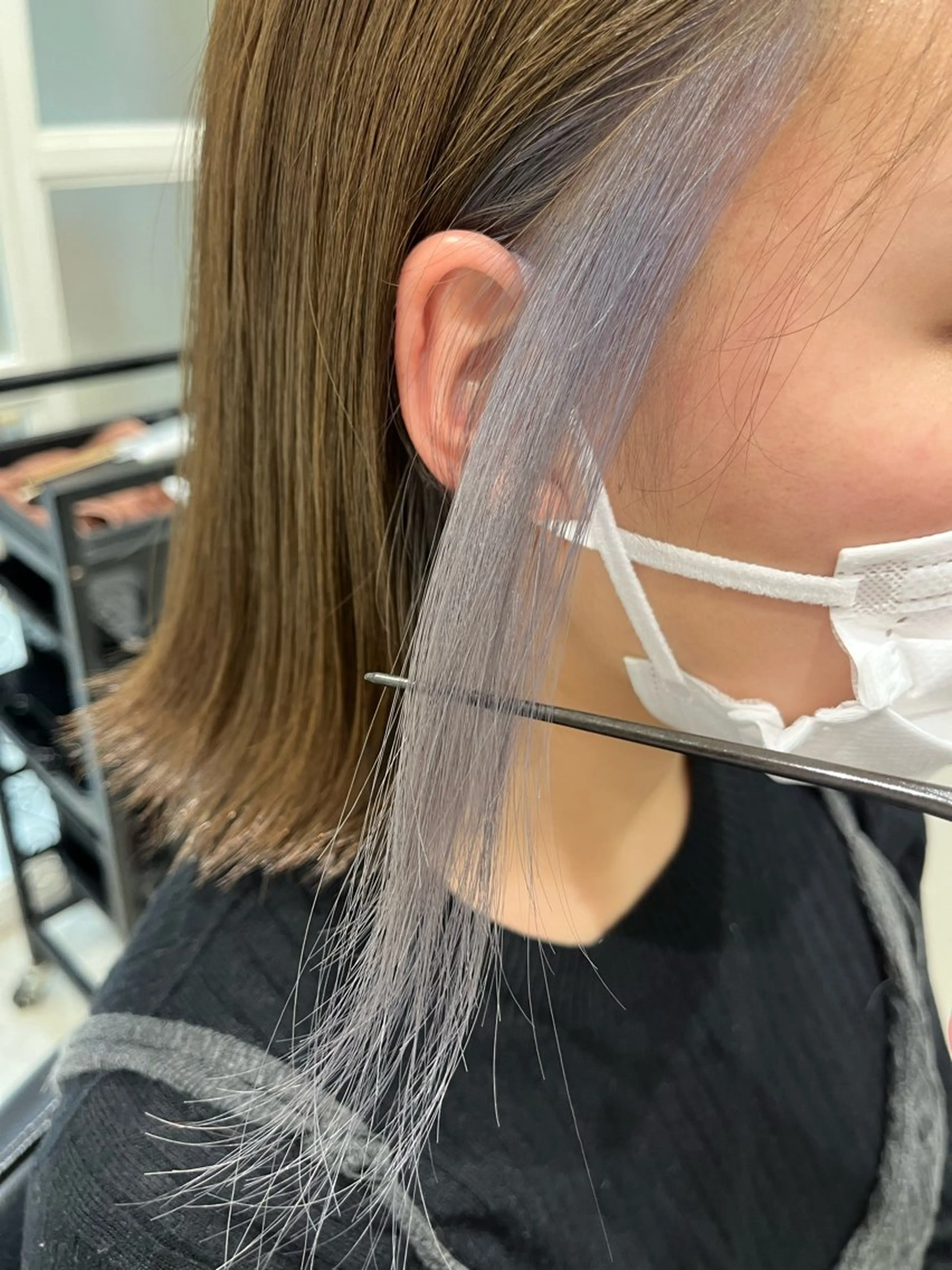 ショート カラー ブリーチ イヤリングカラー インナーカラー トリートメント カット ヘアカラー トリートメント Go   Today シェアサロン　横浜店所属・【ただの天才 🎨】のヘアスタイル