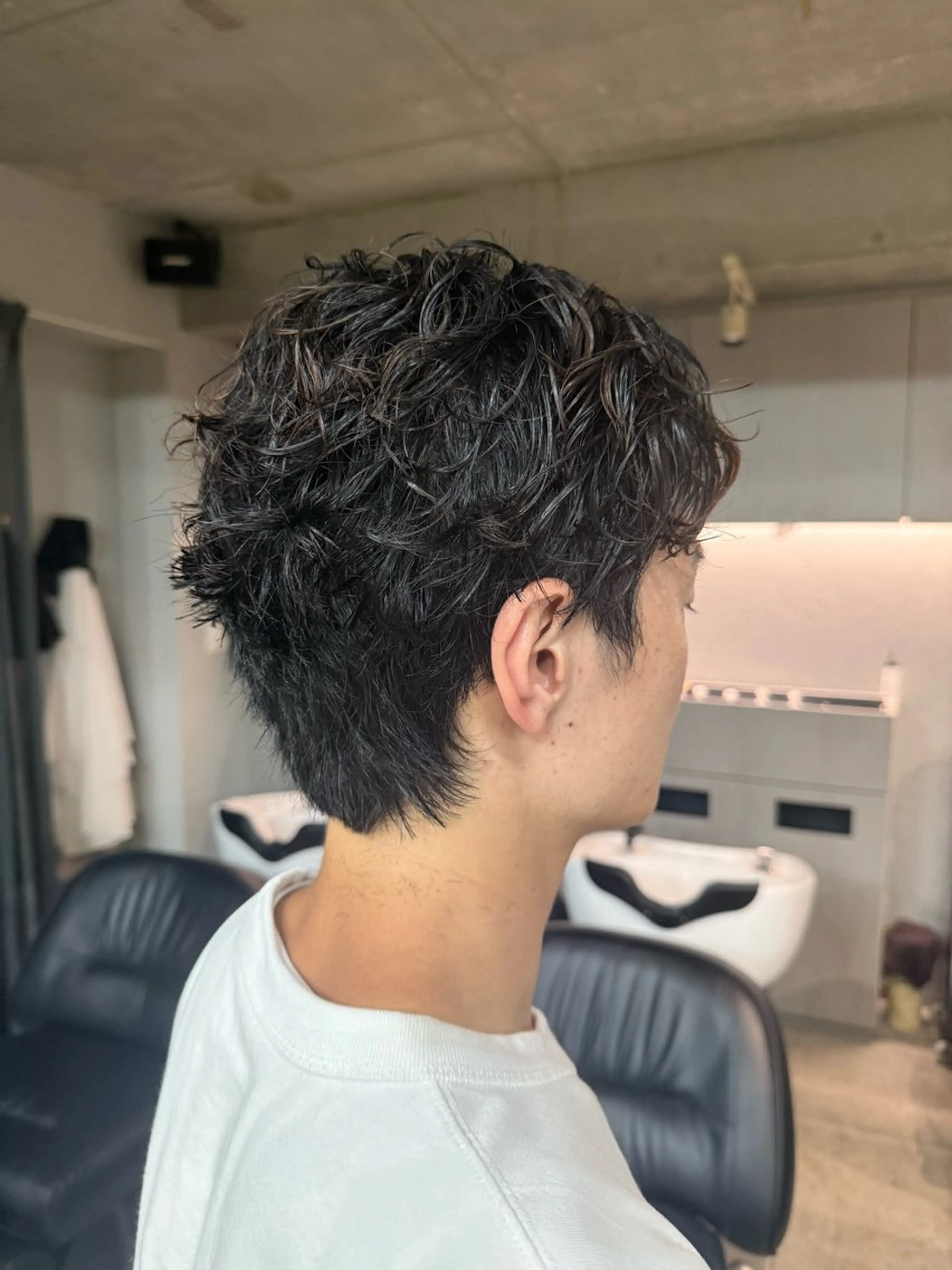 パーマ メンズ 縮毛矯正/スパイラル パーマ/表参道のヘアスタイル