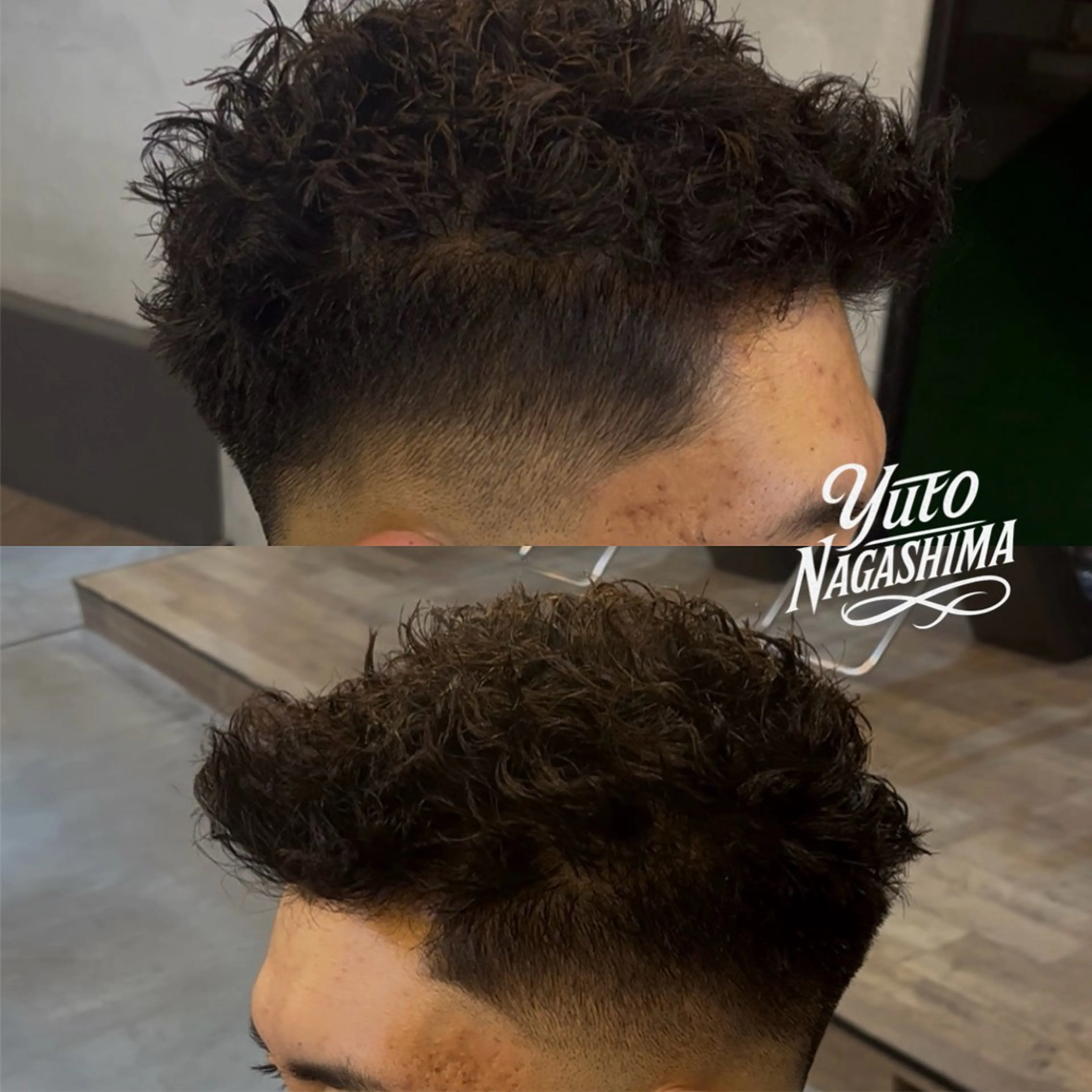 ショート パーマ メンズ カット パーマ 🇺🇸外国人風ヘア 💈N.Yuto💈のヘアスタイル