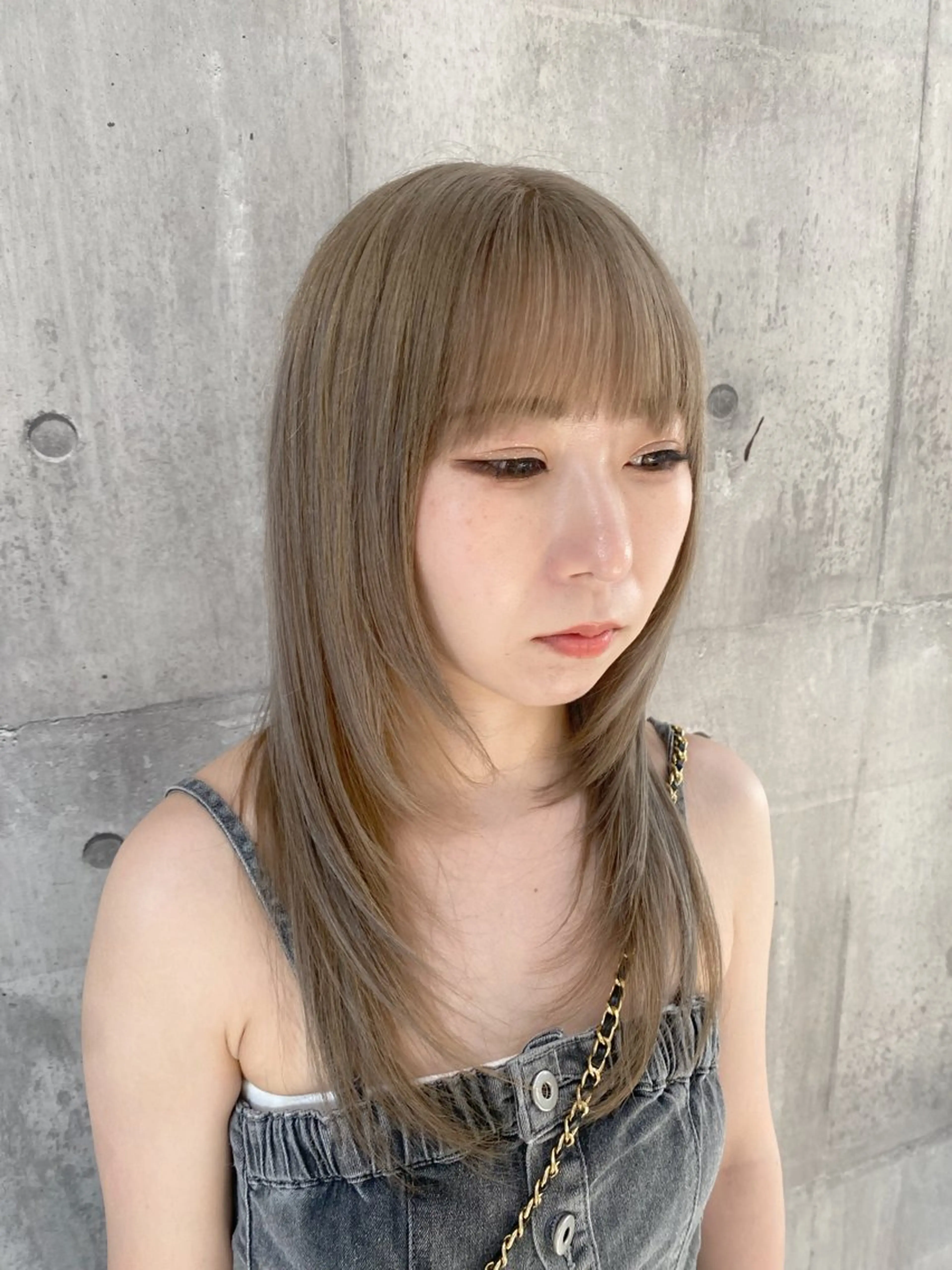 セミロング カラー ヘアアレンジ メンズ のん🎀ハイトーン/ レイヤーカット🐳のヘアスタイル