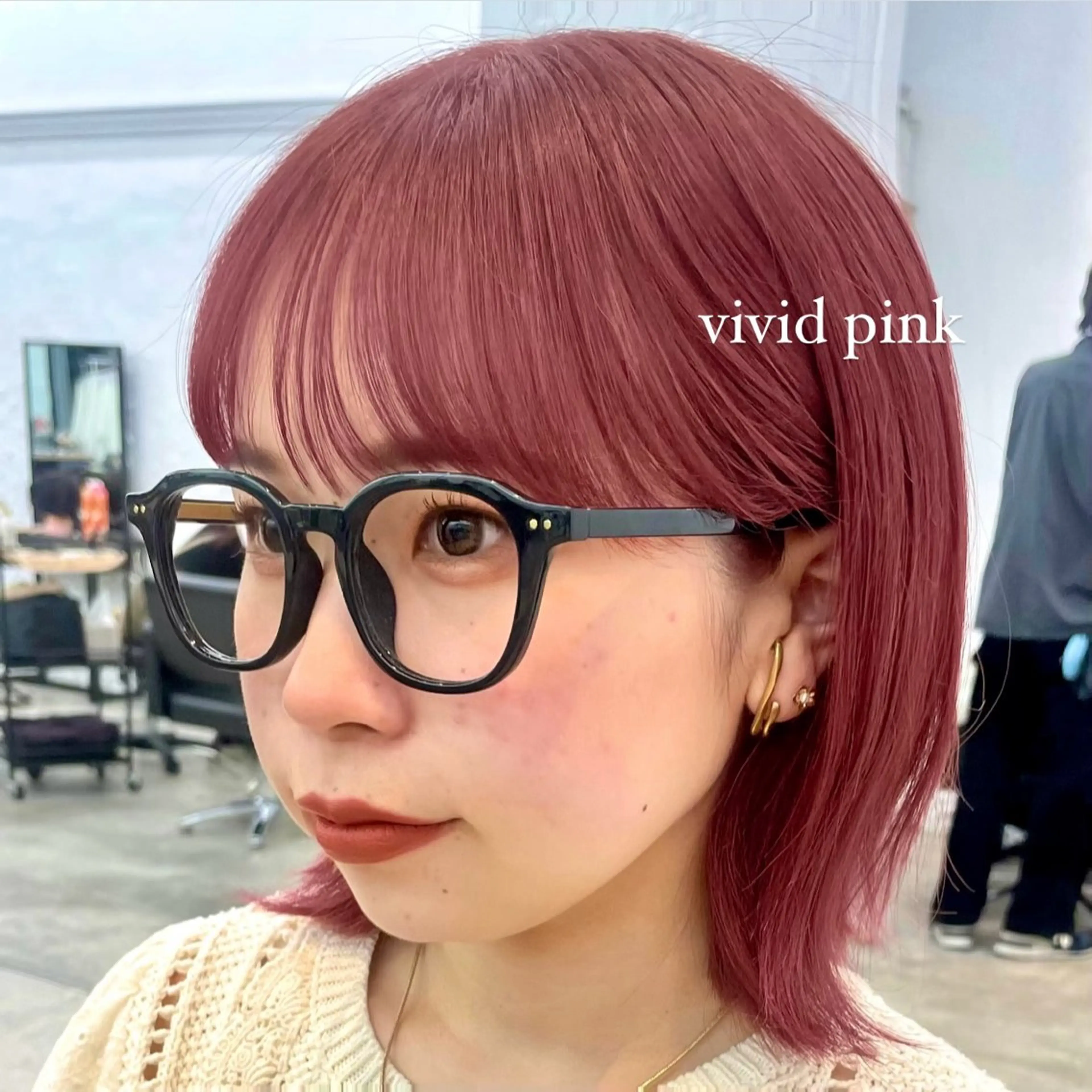 ショート カラー ヘアアレンジ ブリーチ ピンクカラー ボブ/レイヤー/ 艶髪/HANA💗のヘアスタイル