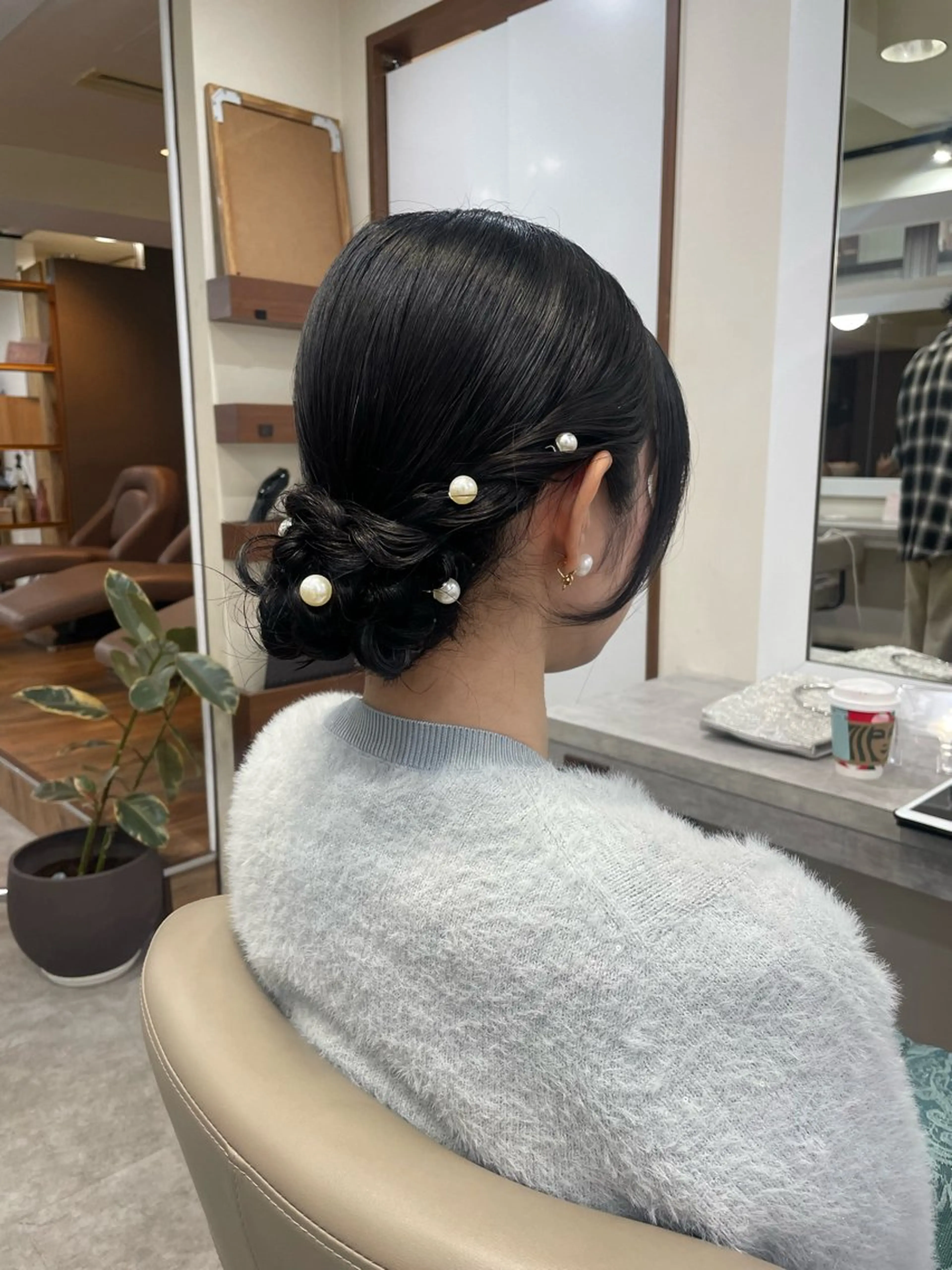 セミロング ヘアセット 韓国風パーマ/ヘア セット/店長みづきのヘアスタイル