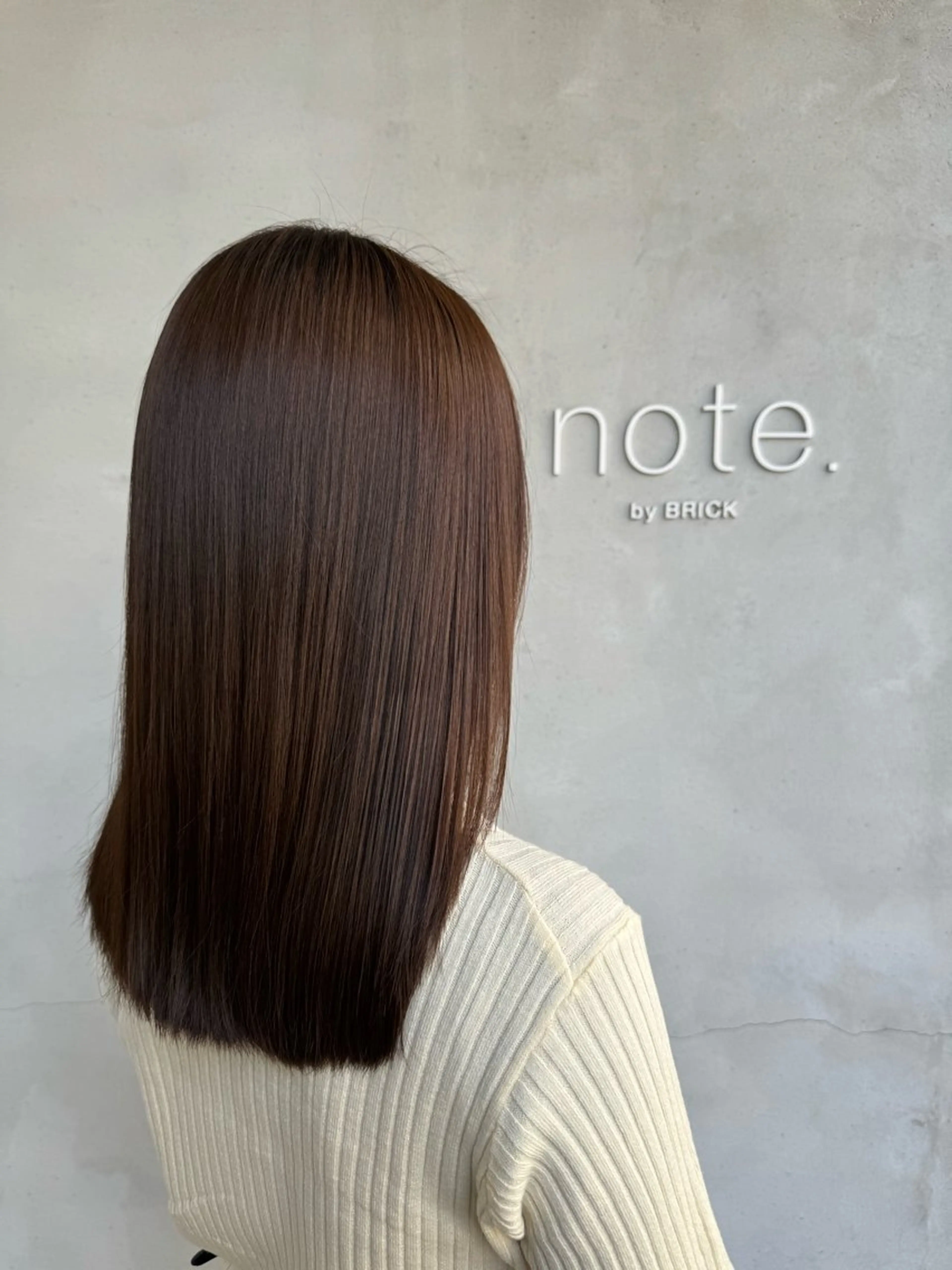 ミディアム カラー ブラウンカラー miyu .のヘアスタイル