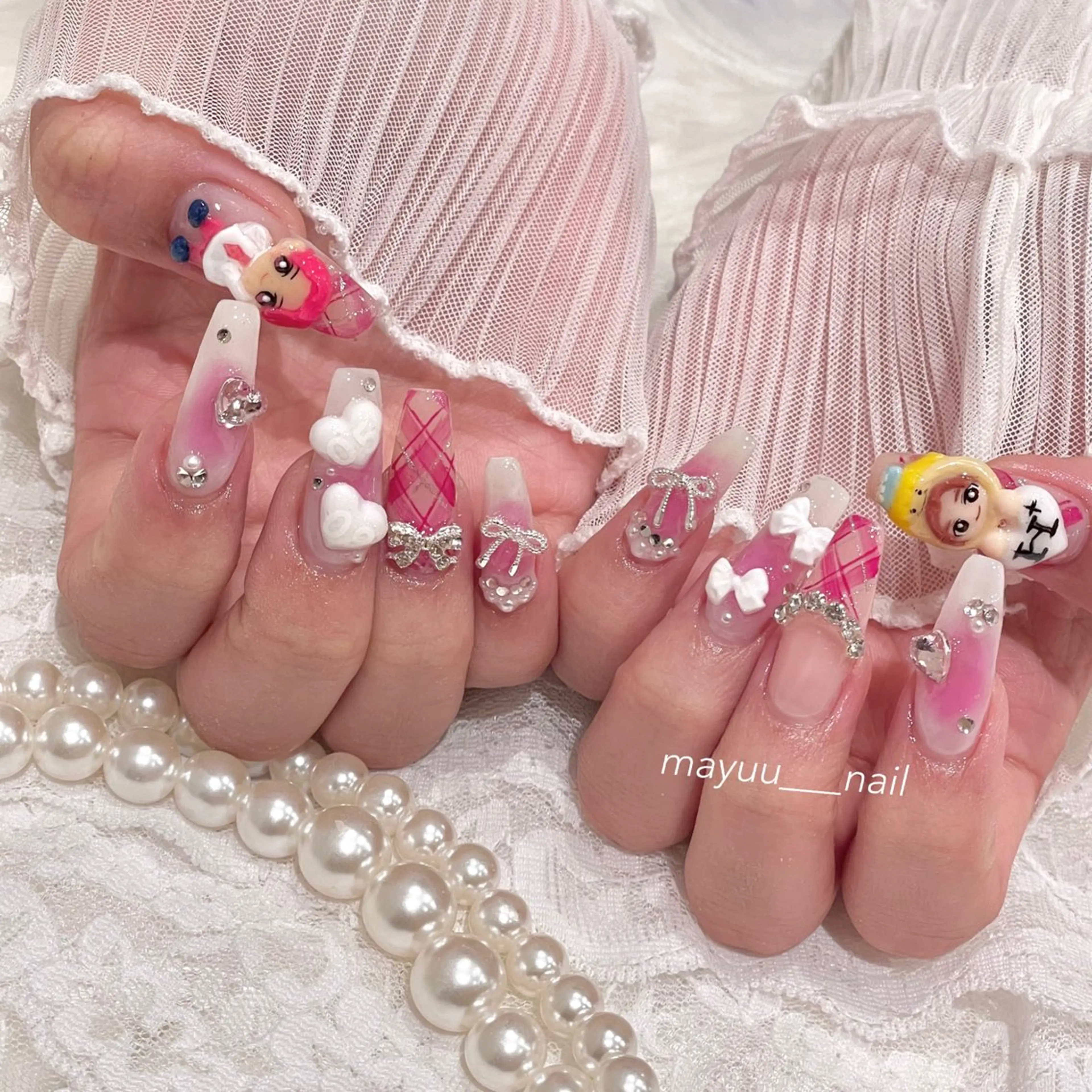 ネイル 🎀 Mayu 🎀痛ネイルのネイルデザイン