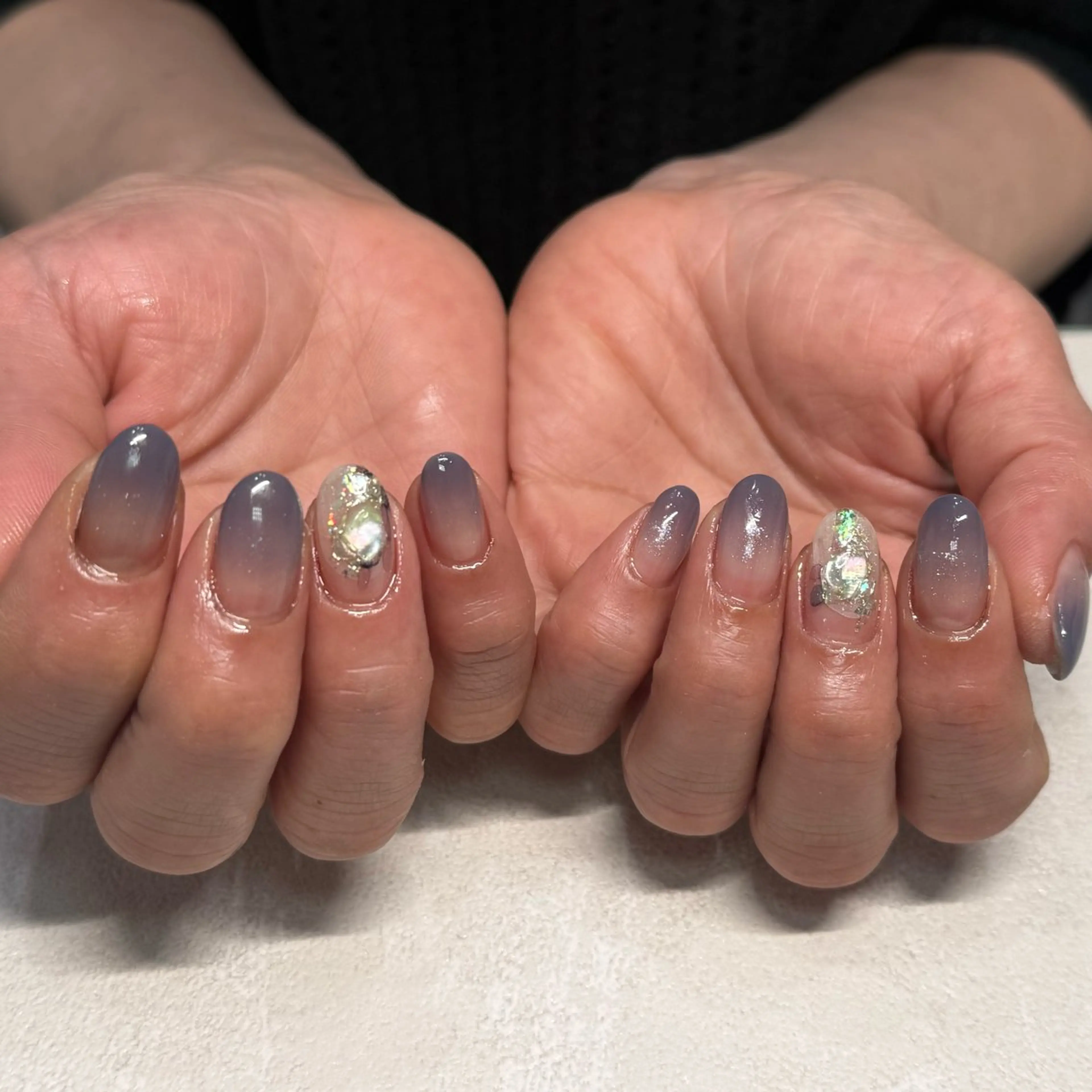 ネイル 韓国ネイル マグネットネイル ニュアンスネイル シンプルネイル 春ネイル MAO / 香椎/美フォルムのネイルデザイン