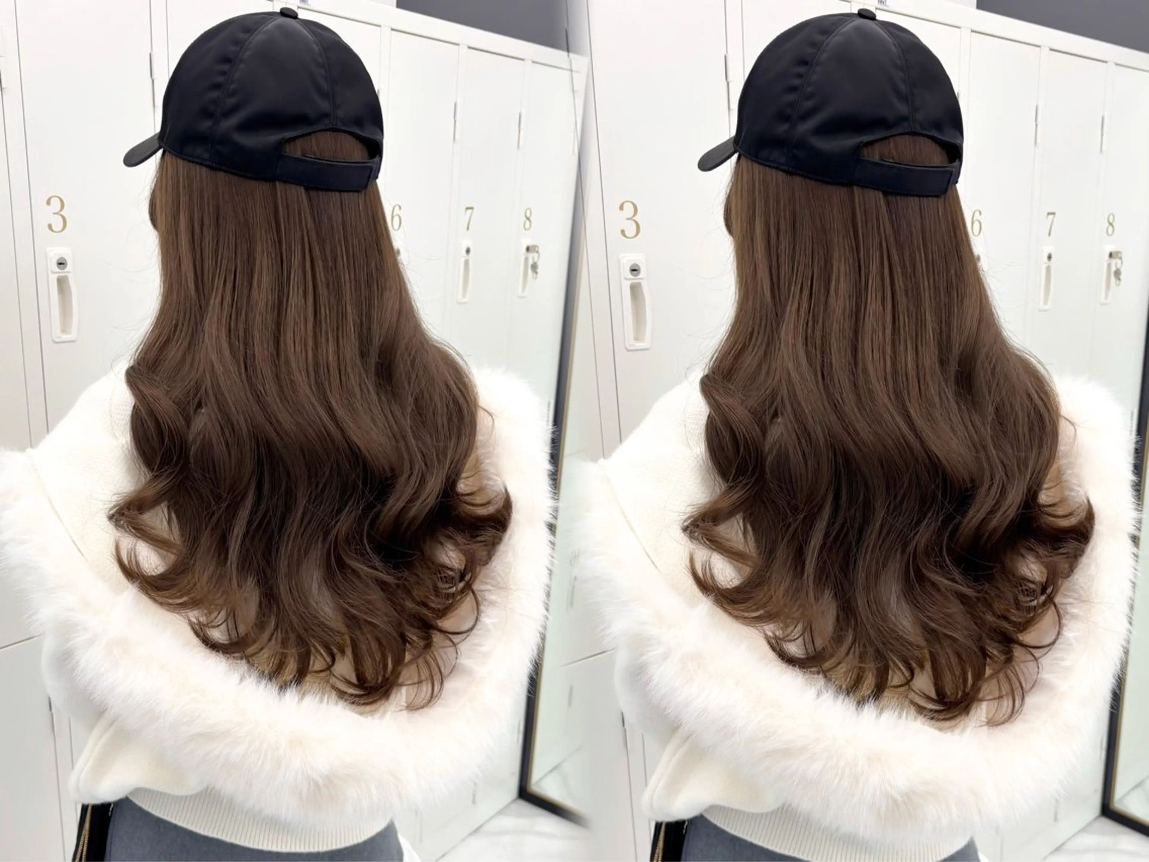 ロング カラー ブリーチ ダブルカラー グレージュ ブリーチなしカラー オリーブグレージュ ヘアカラー 盛れる顔周り🤍渋谷 Risa🎀のヘアスタイル