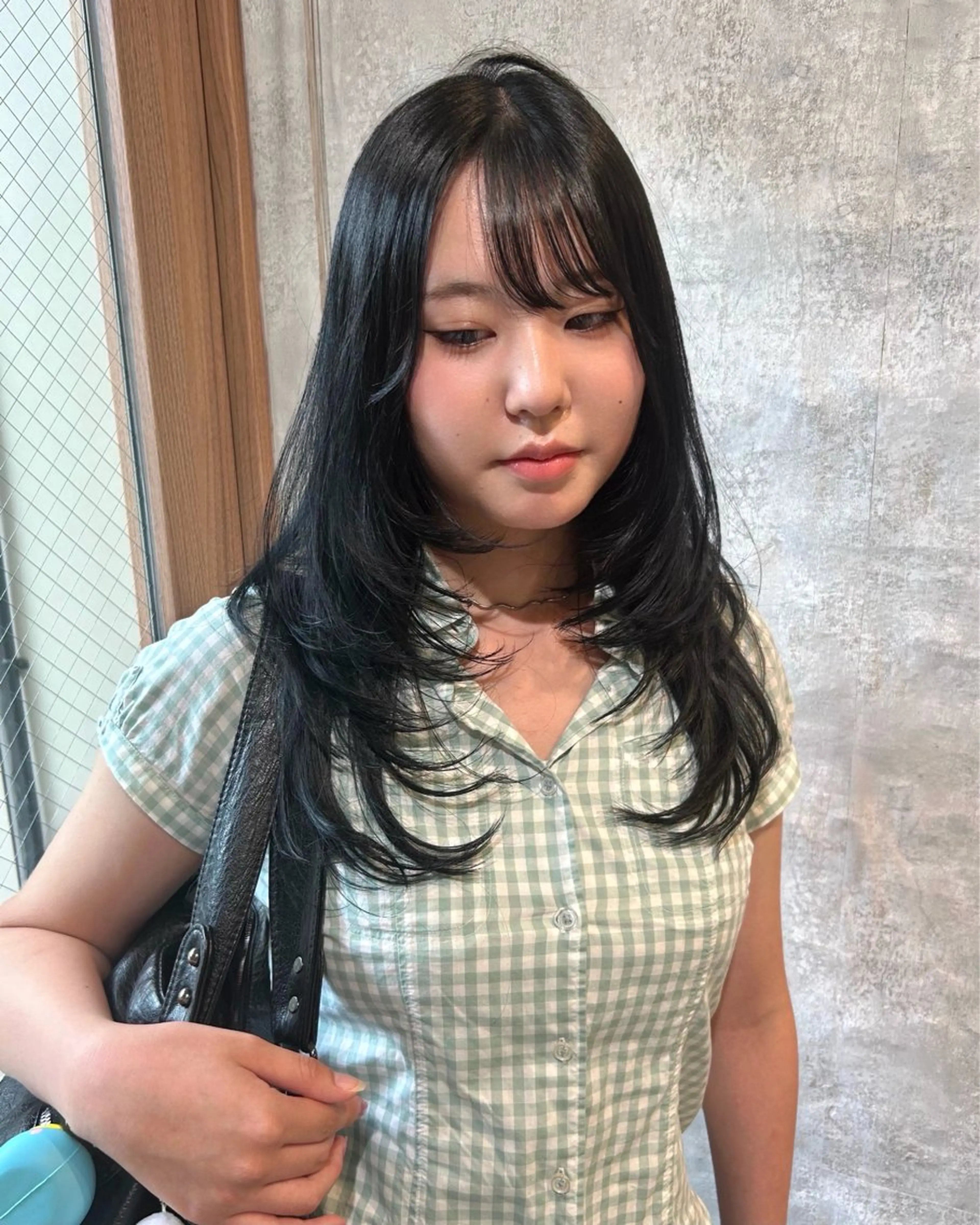 ロング カラー ハッシュカット カット ヘアカラー レイヤースタイル COCORO 🎀のヘアスタイル