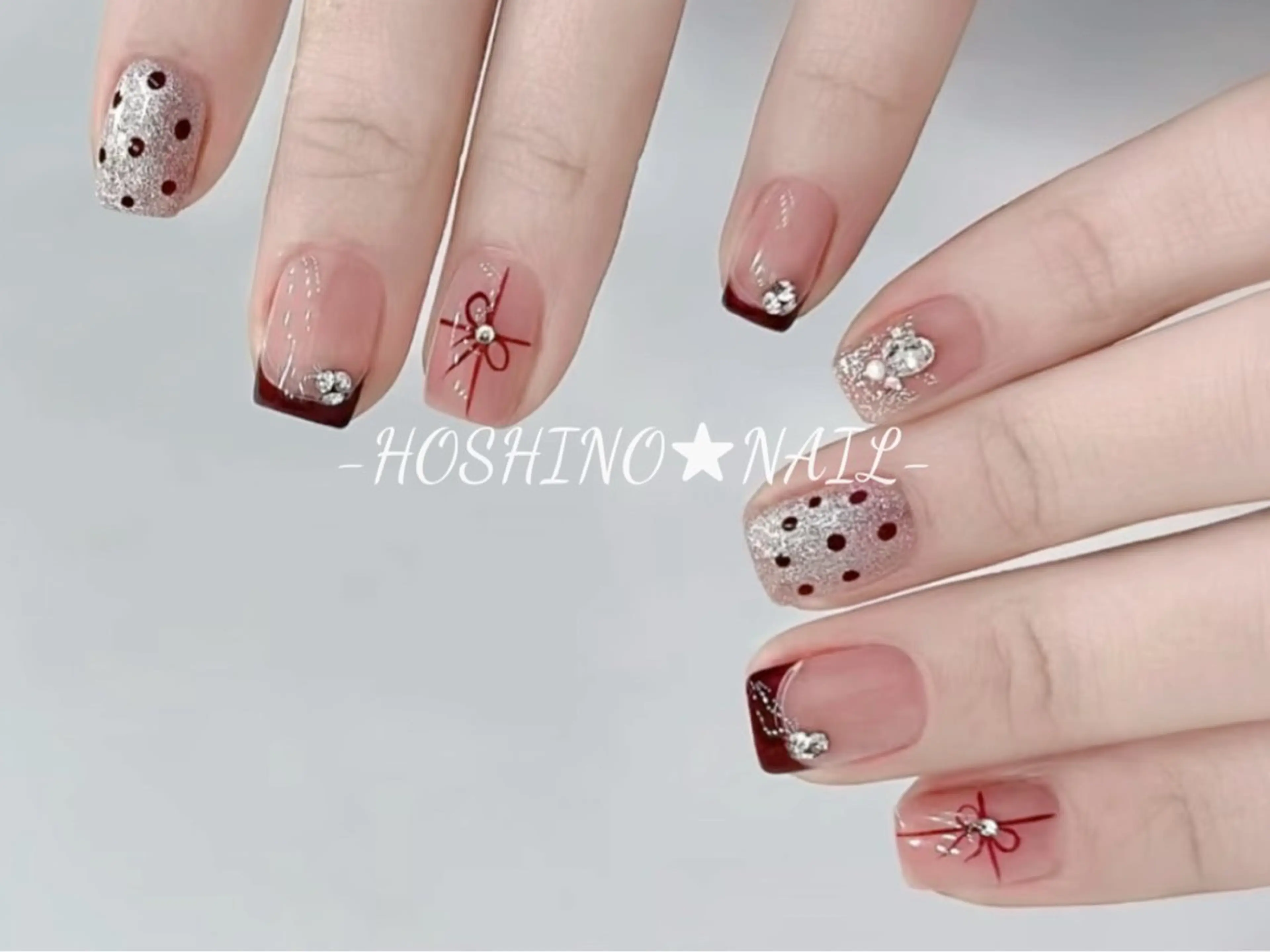 ネイル オーロラネイル チークネイル ドット フットネイル フレンチネイル ハンドネイル ★HOSHINO NAIL★新宿店のネイルデザイン