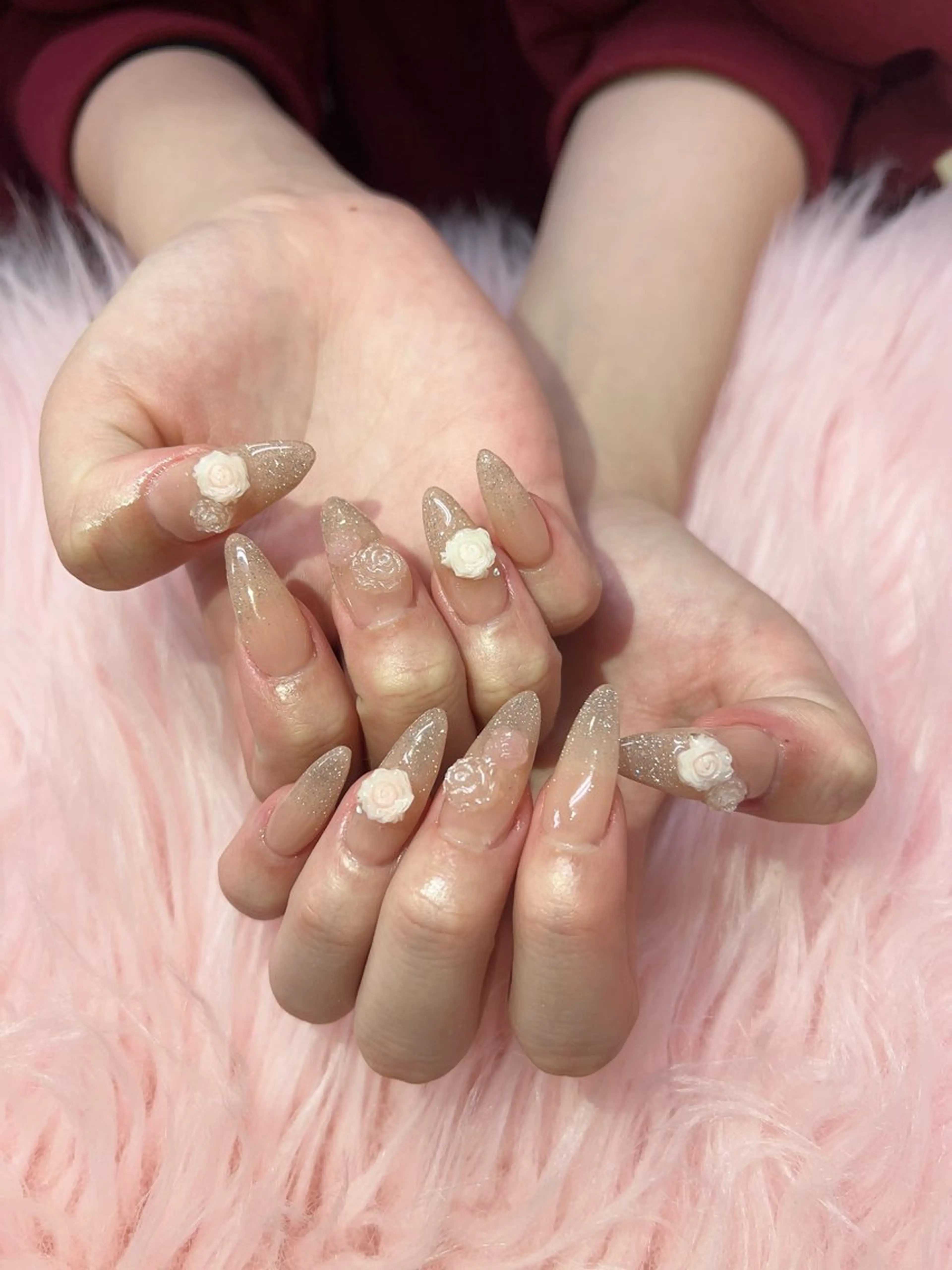 ネイル フラッシュネイル グラデーション ハンドネイル ハンドケア 💜MIYA nail川崎店のネイルデザイン