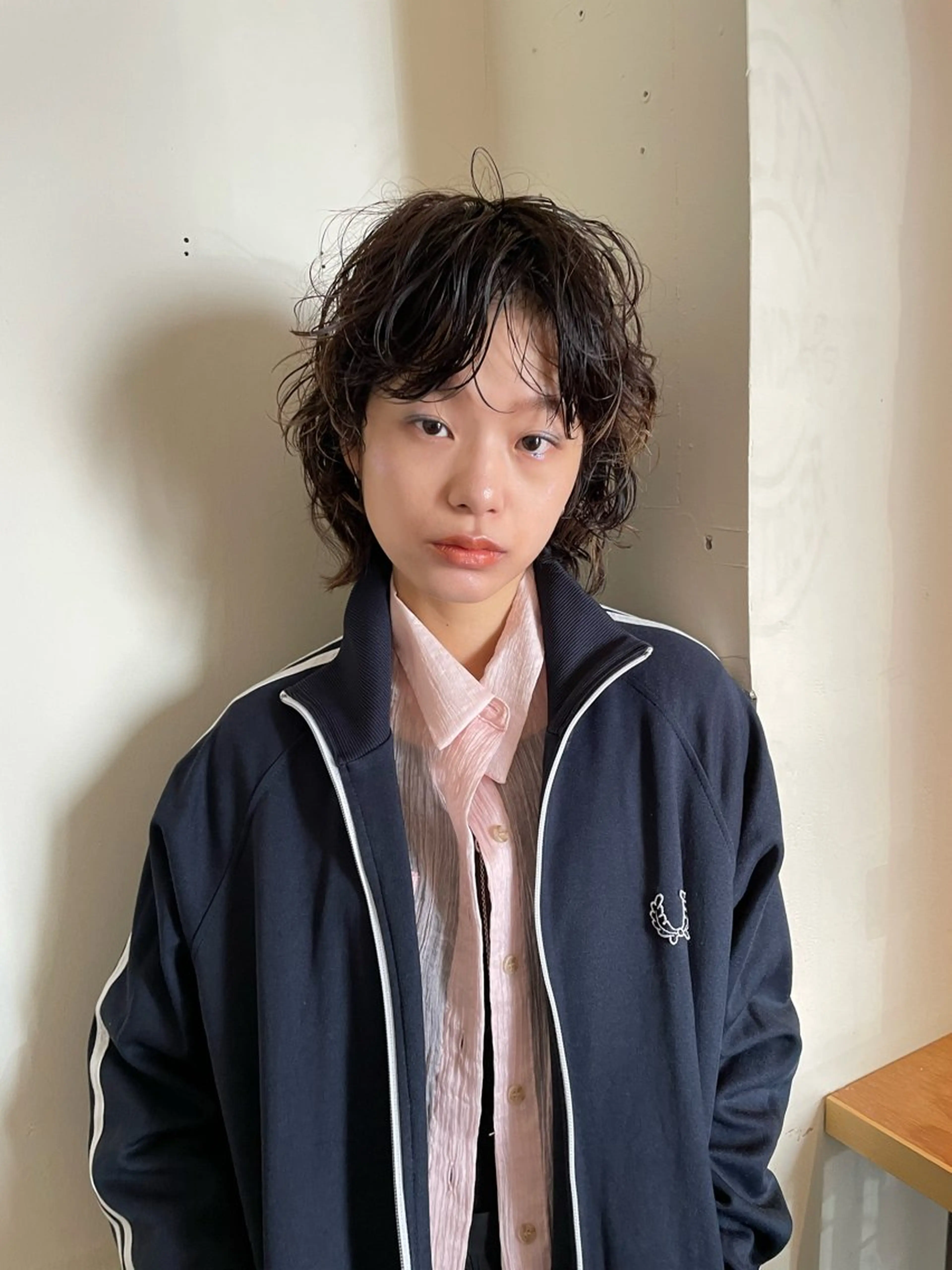 ミディアム カラー パーマ ヘアアレンジ メンズ ミディアムパーマ メンズパーマ メンズウルフカット ウルフカット tatsumi/ボブ ウルフ/レイヤーのヘアスタイル