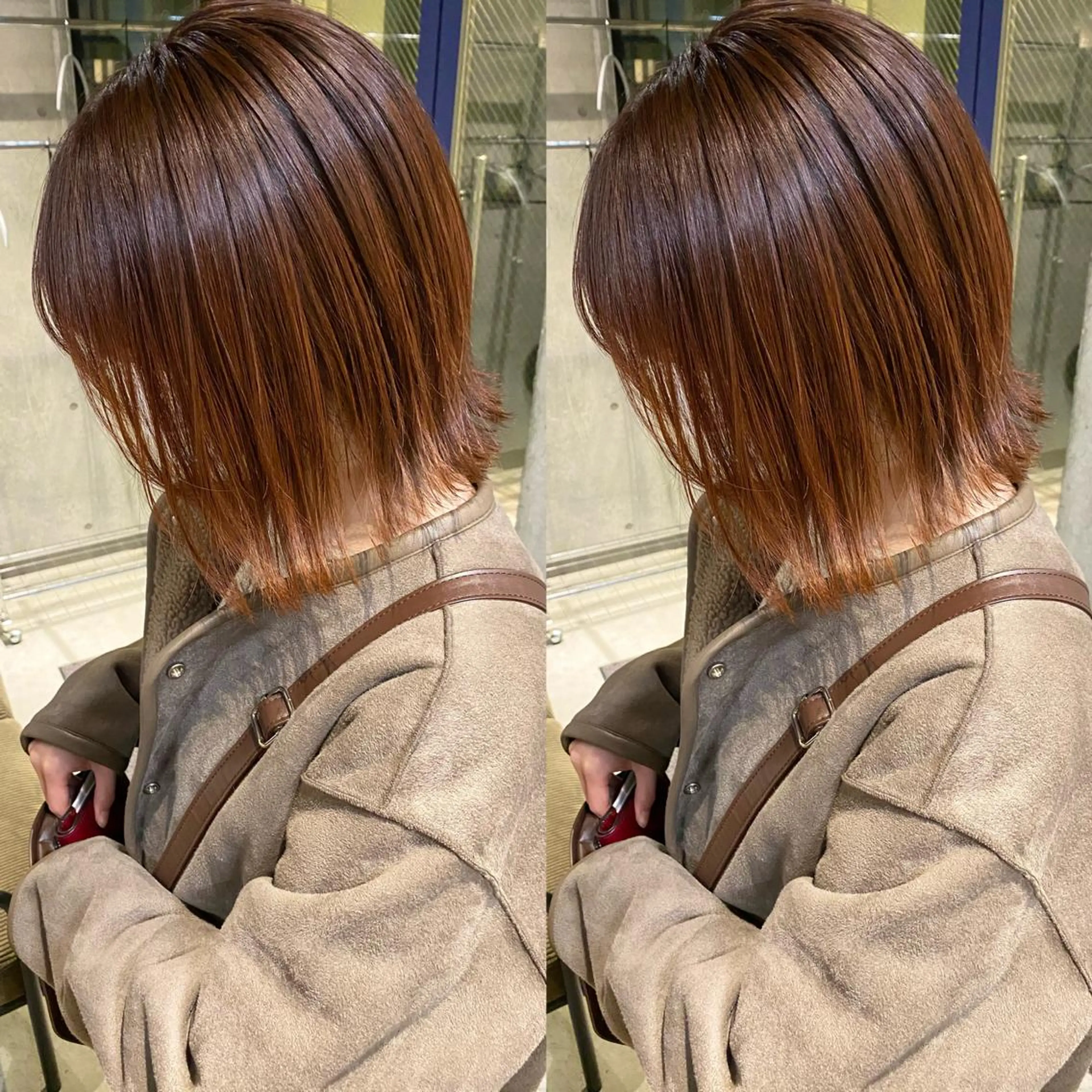 ミディアム カラー ⭐️横浜ブリーチ特化 美容師　堤涼⭐️のヘアスタイル