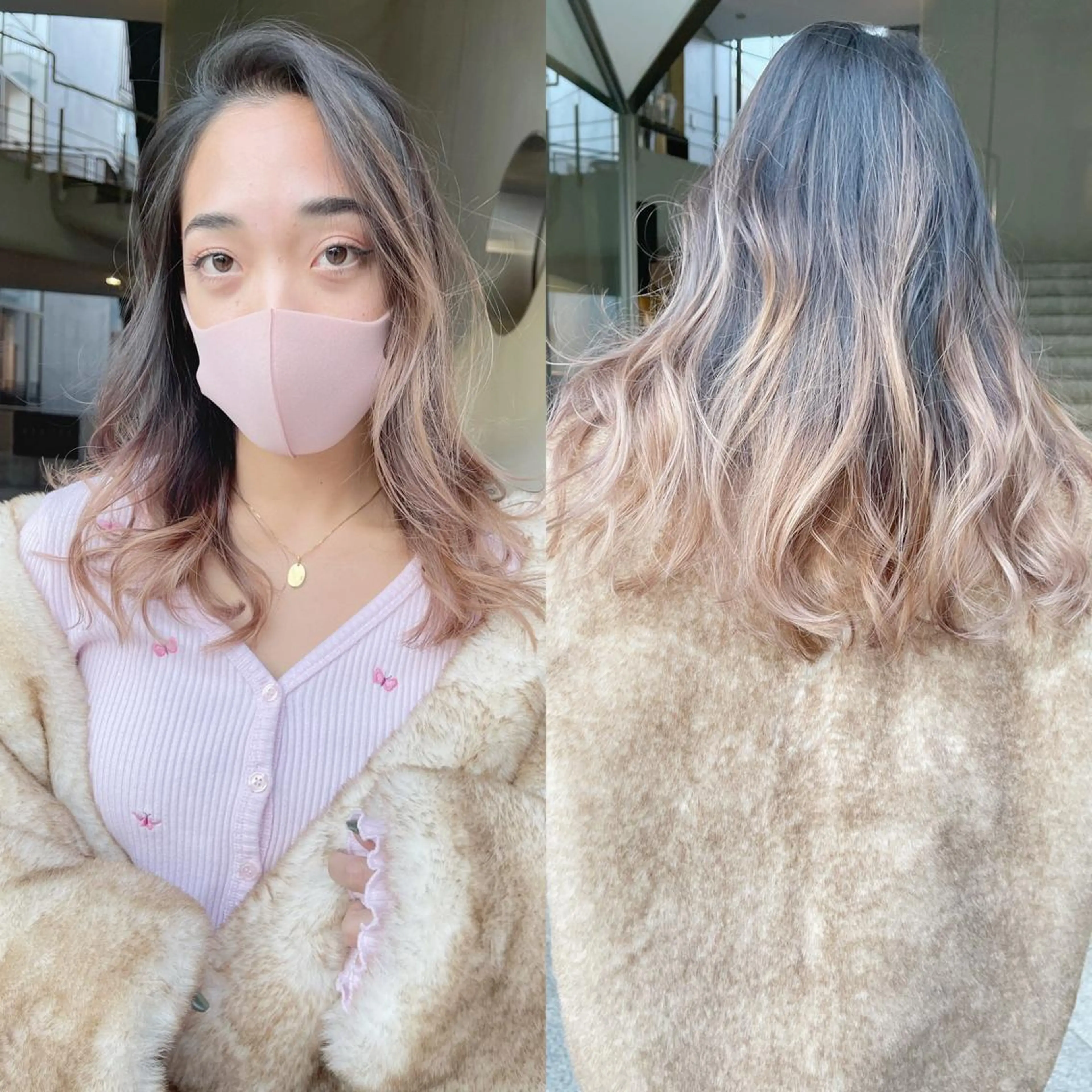 セミロング カラー バレイヤージュ ハイライトカラー ハイライト レイヤーカット PALAN K-Beauty SHINJUKU所属・“ミニモ最高評価獲得 “代表"Kohei"のヘアスタイル