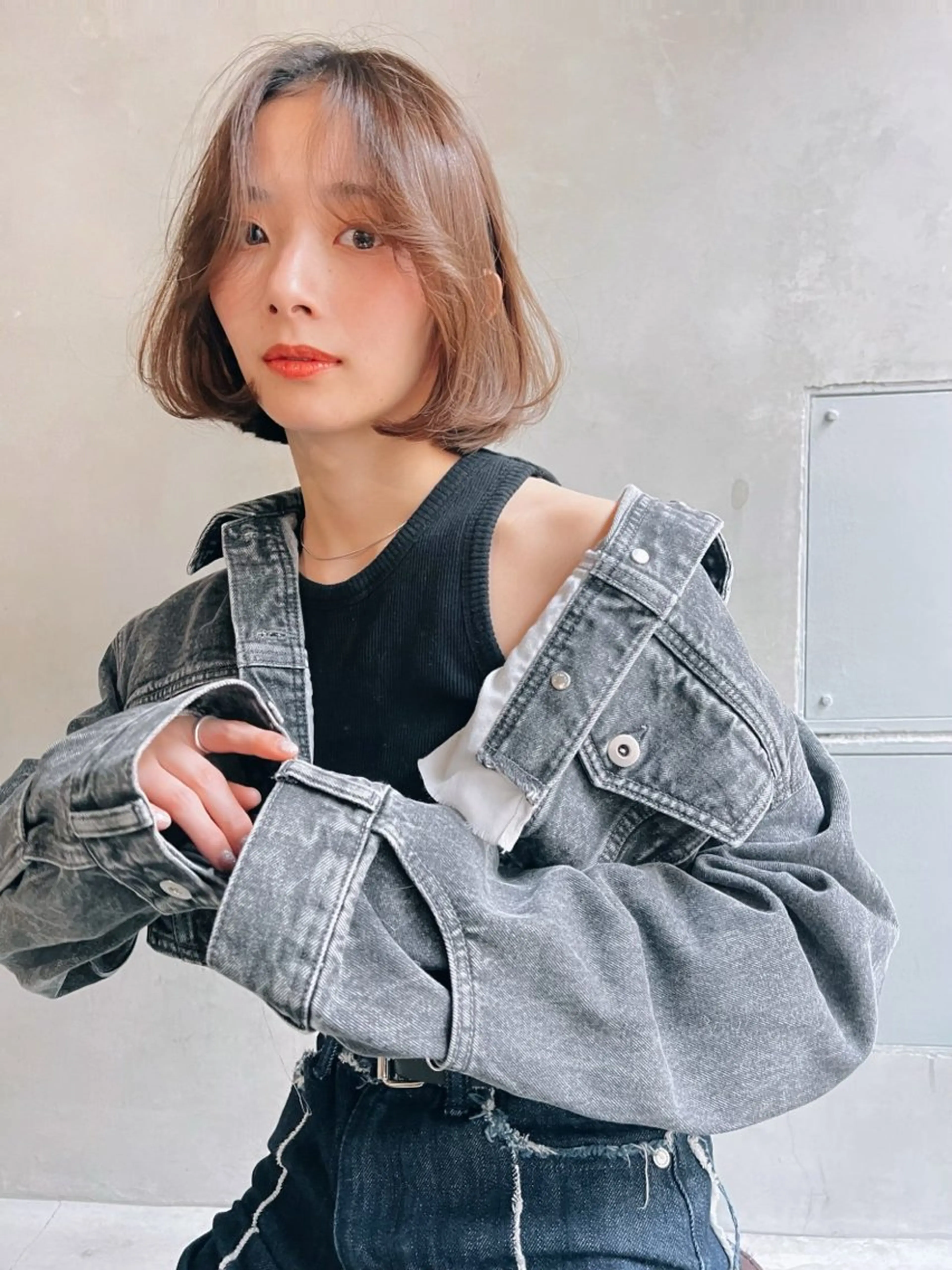 ショート カラー Ameri所属・艶髪/韓国ヘア🎀 Kanon︎︎⁺.のヘアスタイル