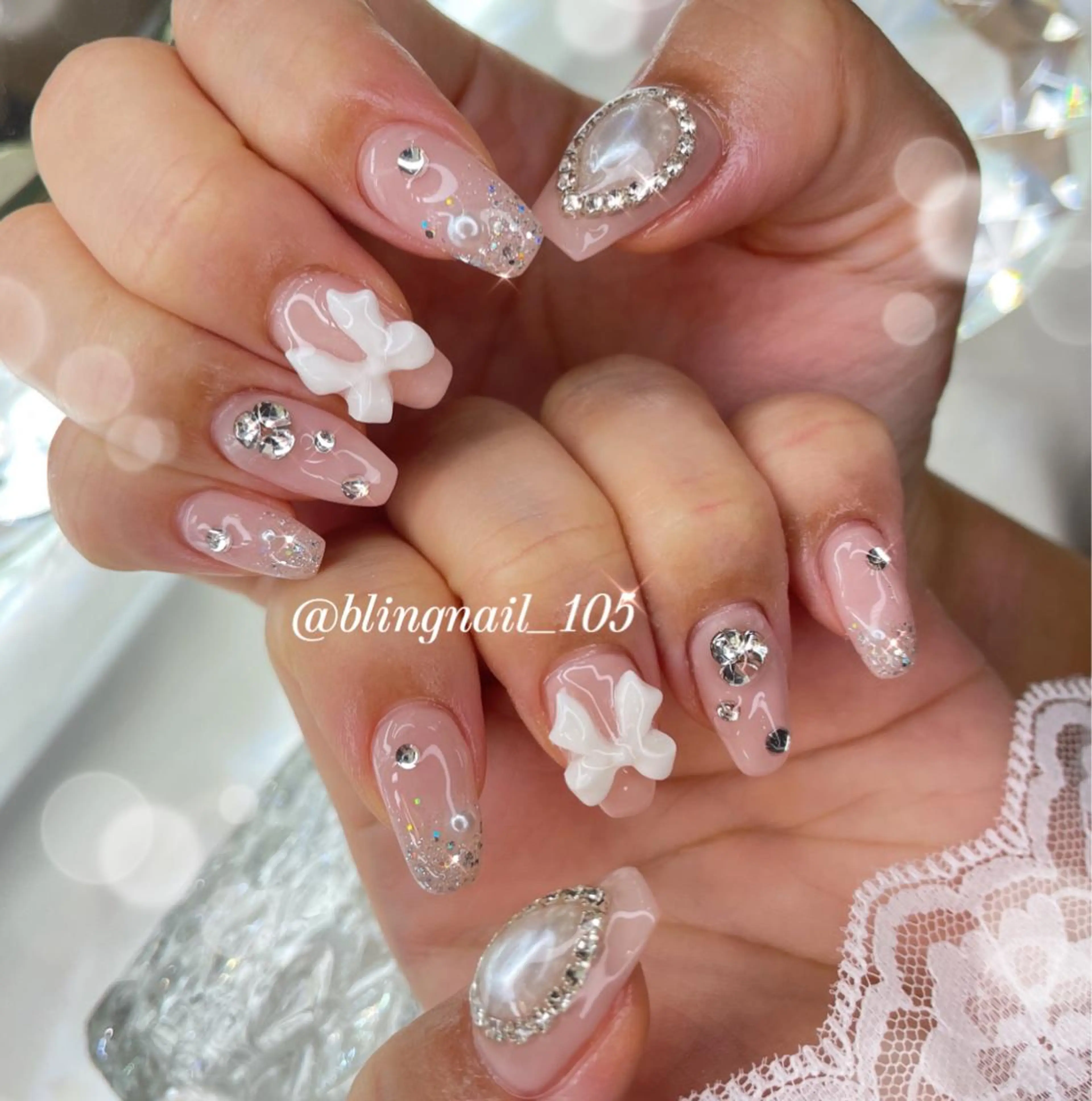 ネイル 23時まで❤︎韓国、 ワンホンネイルのネイルデザイン