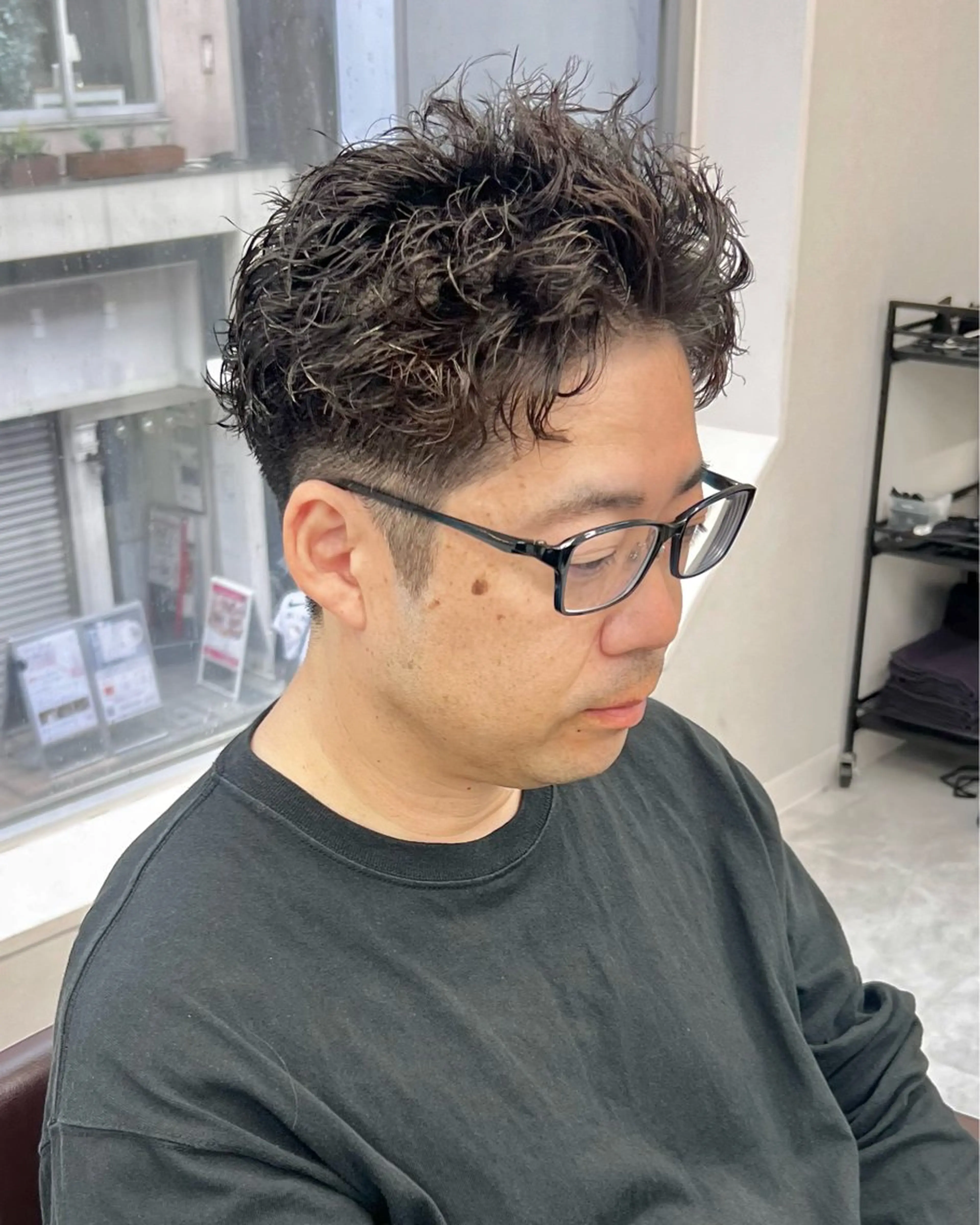 パーマ メンズ カット パーマ トリートメント ヘアセット シャドウパーマ/ メンズ/KENTAのヘアスタイル