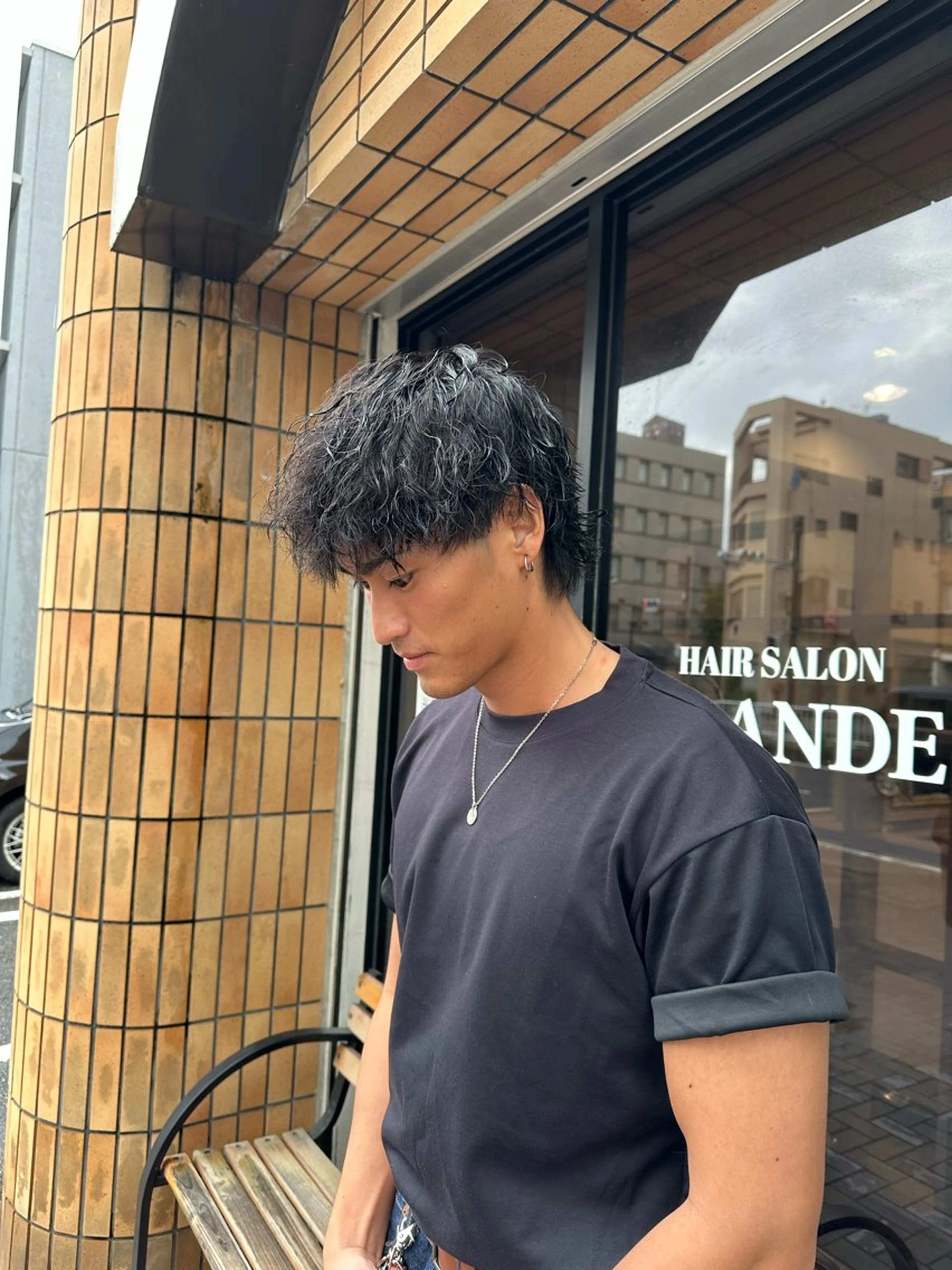 ショート パーマ メンズ メンズパーマ メンズウルフカット ウルフカット カット パーマ ハヤシカズキ/カラー ✂/メンズパーマのヘアスタイル