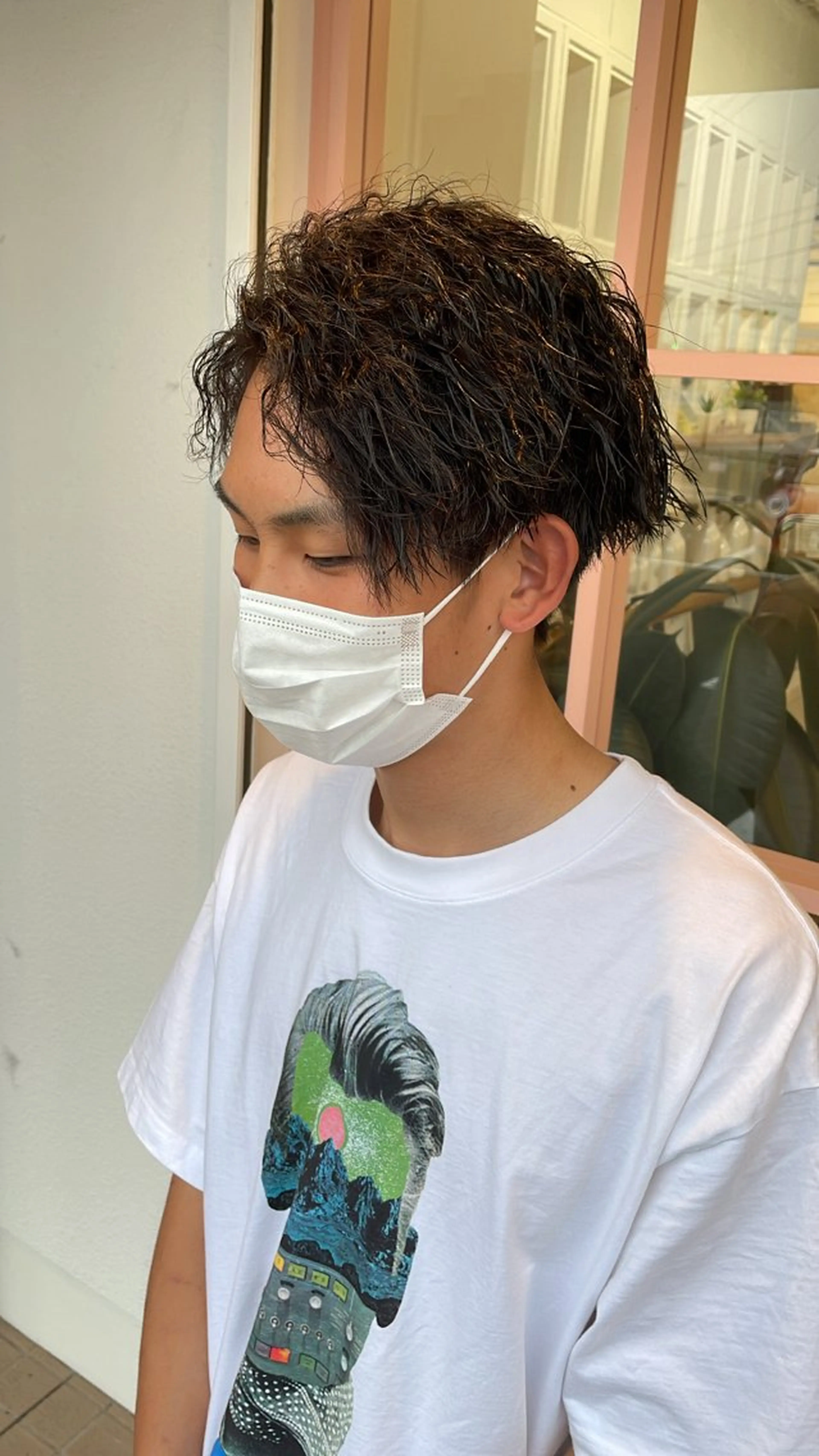 パーマ メンズ カット パーマ 瓜生一希/ 髪質改善のヘアスタイル