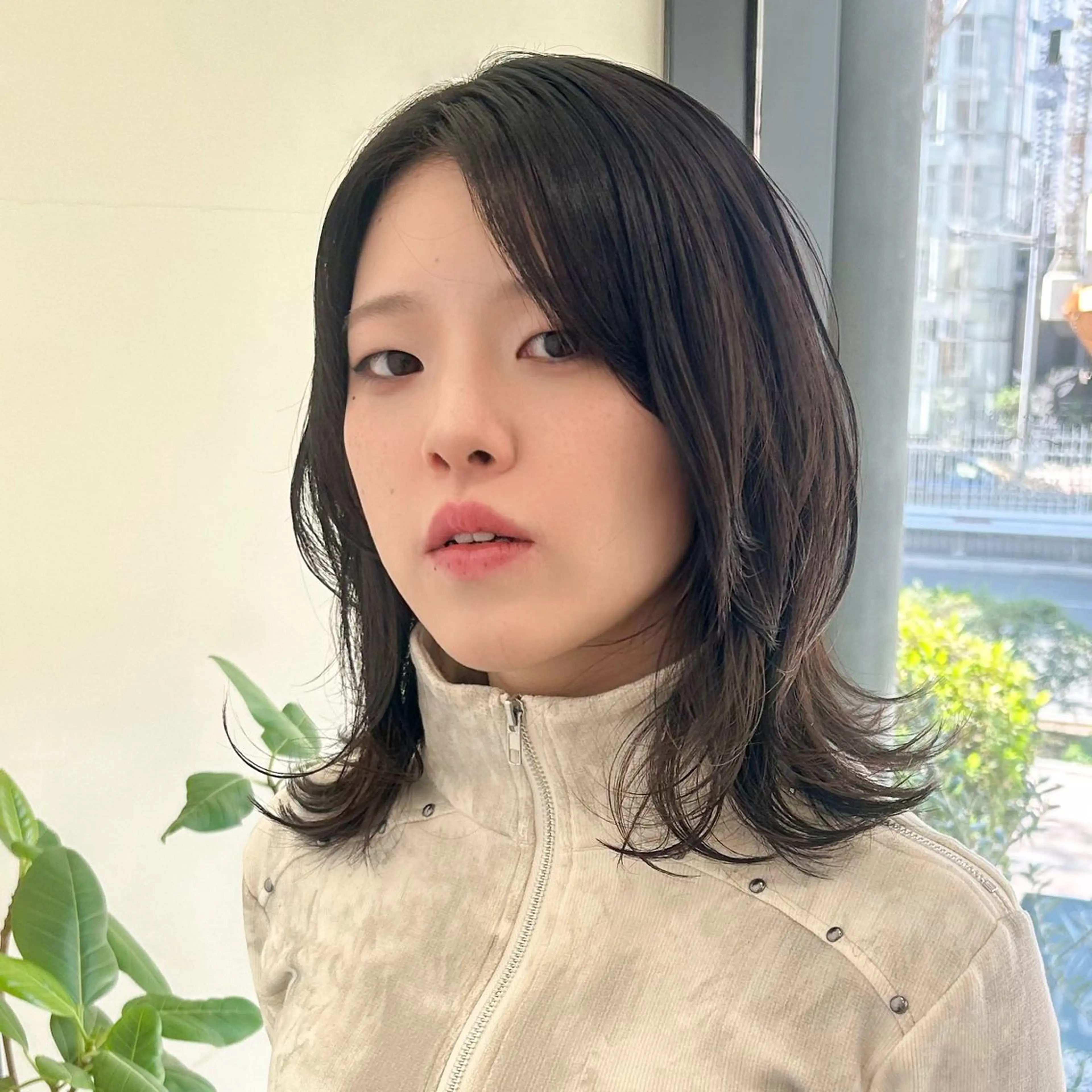 ミディアム ヘアアレンジ レイヤーカット カット ボブレイヤー/ ブリーチ/miyuuのヘアスタイル