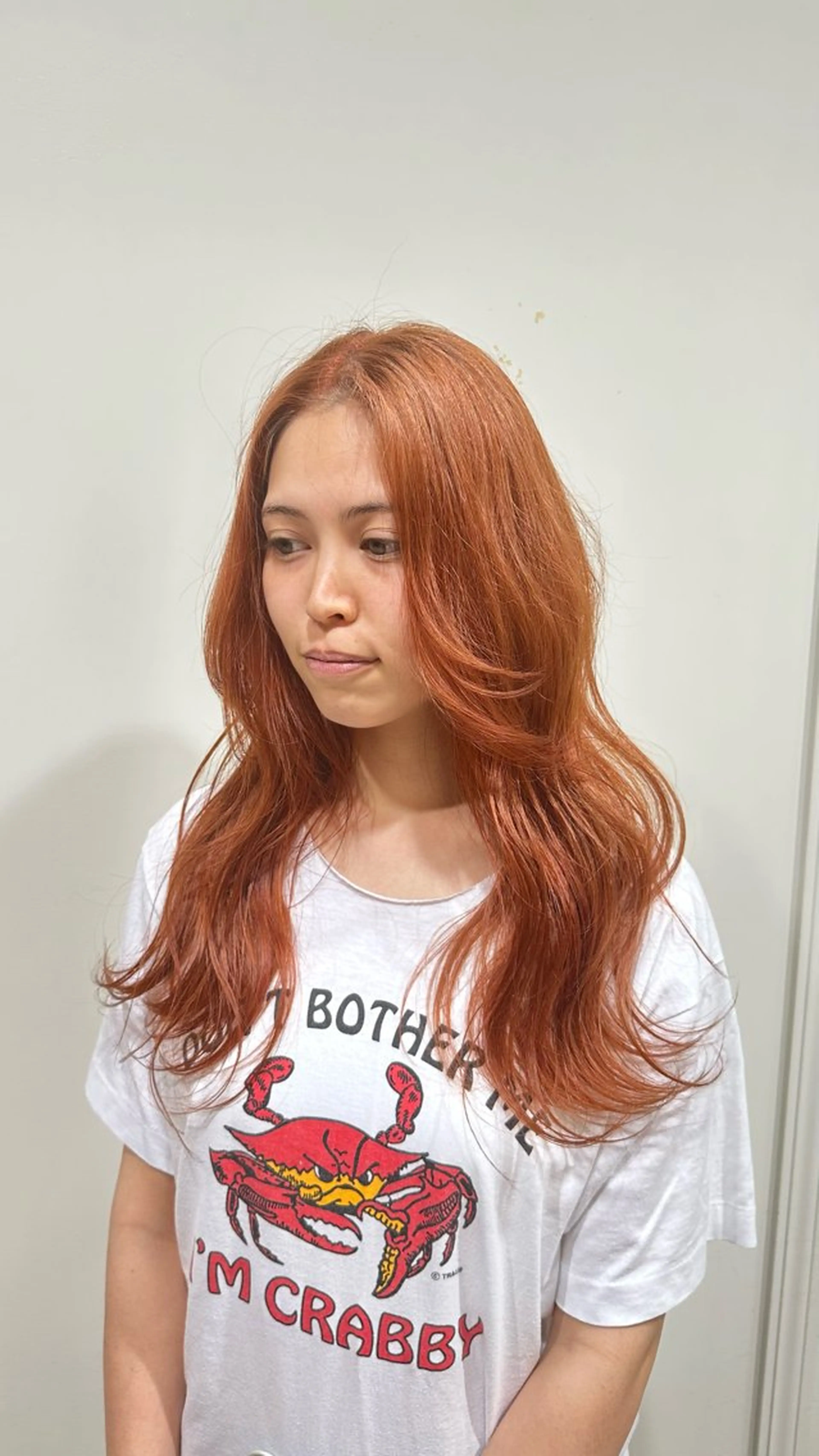 カラー ブラウンカラー オレンジ オレンジブラウン sau.所属・kano🌈 ボブ/レイヤーのヘアスタイル