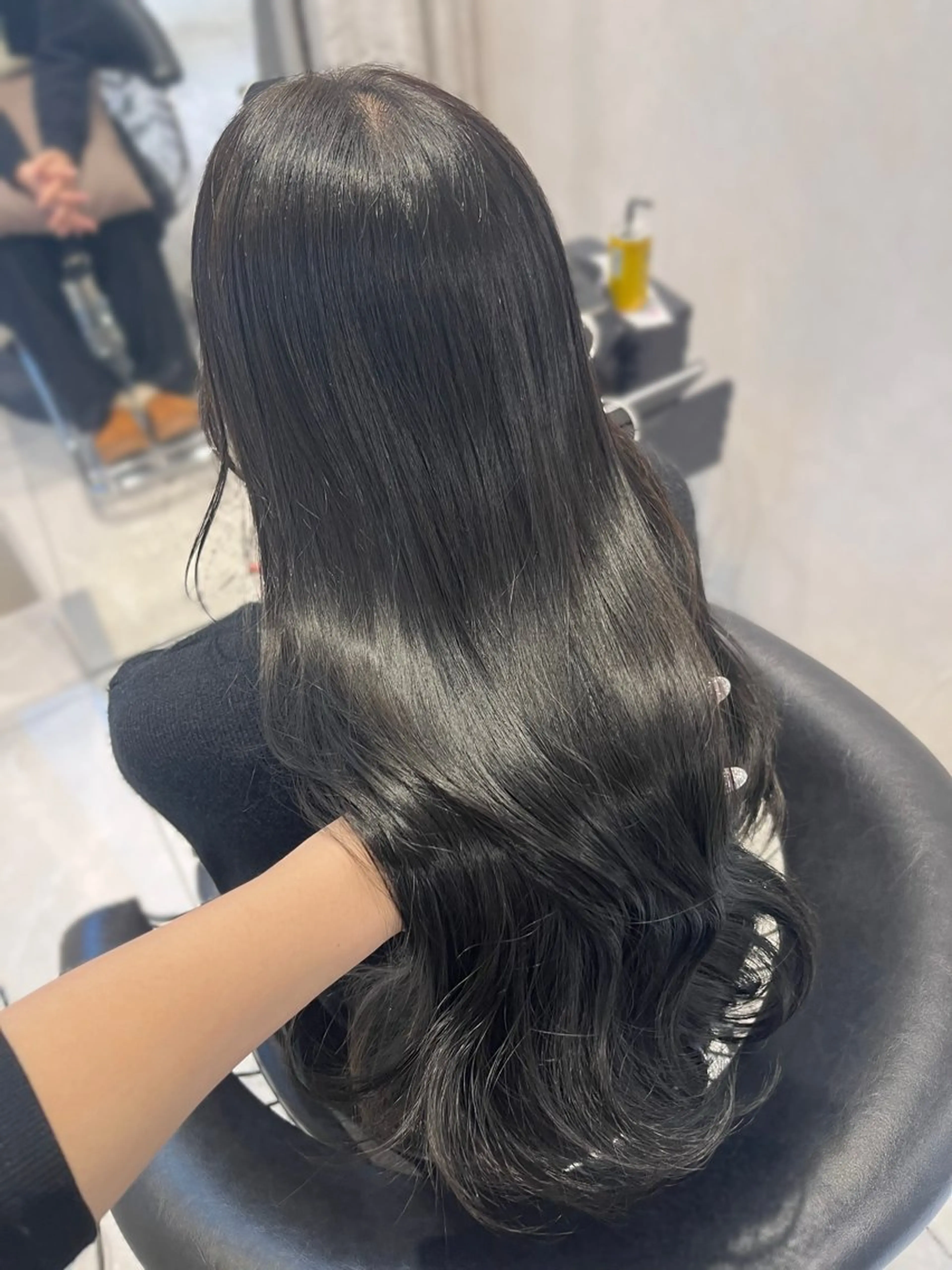 ロング カラー 透明感カラー グレージュ 韓国レイヤー×モテ髪 /MITSUKI🤍のヘアスタイル