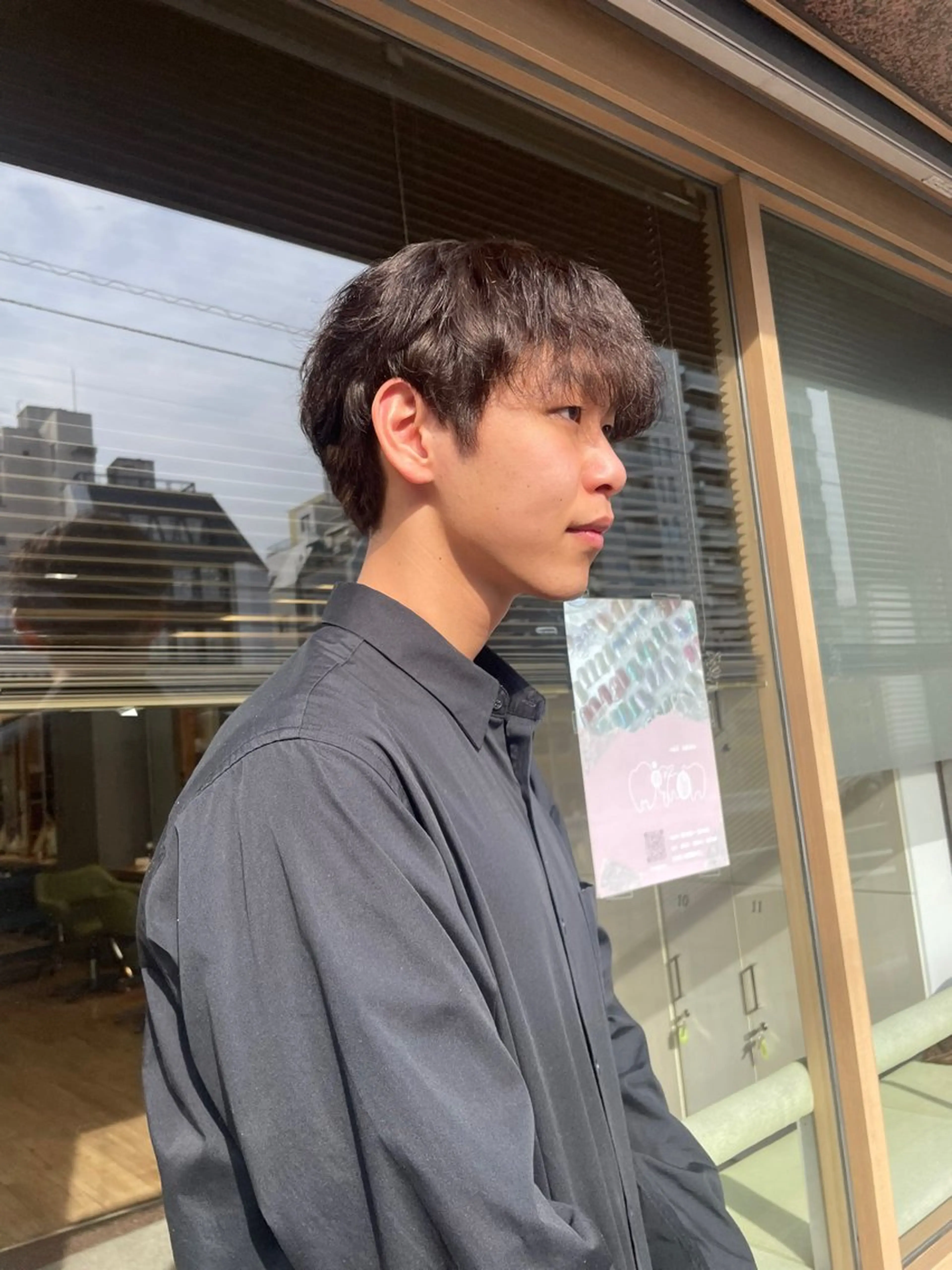 カラー メンズ メンズ就活ヘア 学生（メンズ向け） ブラウンカラー ナチュラルブラウン 学生 髪質改善/Bloss om🌷高橋沙衣のヘアスタイル