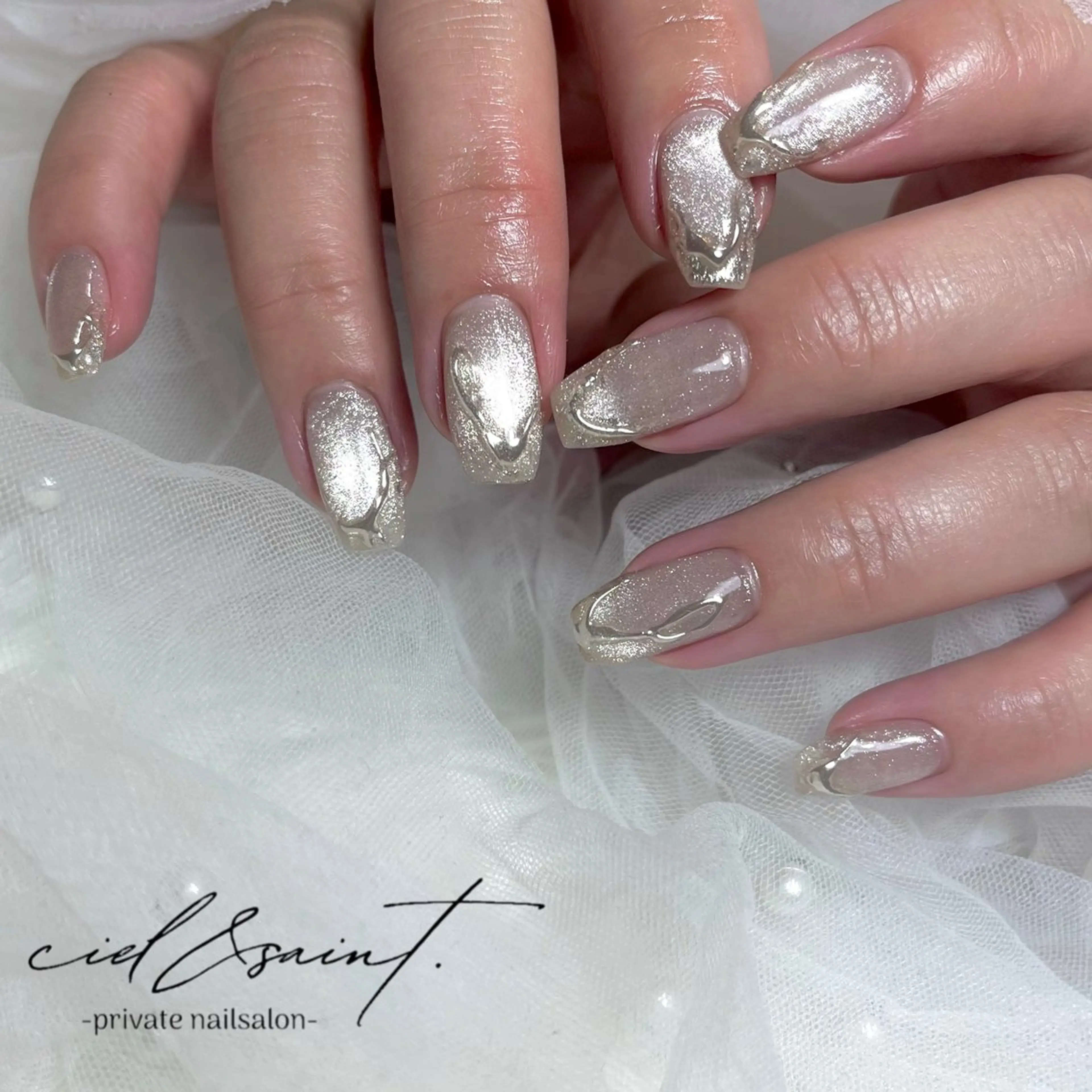ネイル ハンドネイル nail salon ciel&saintのネイルデザイン