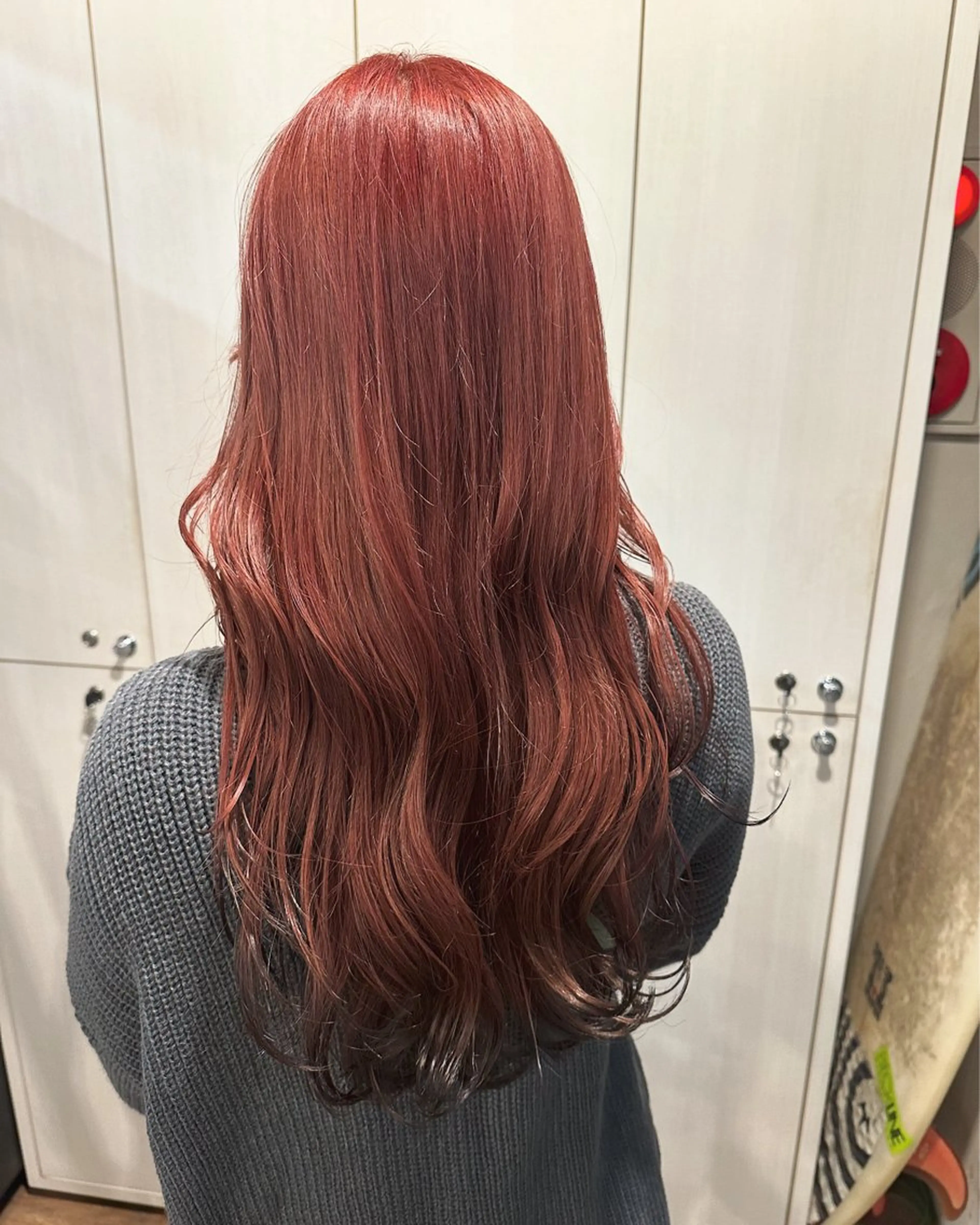 ロング カラー ヘアカラー あべ ゆうかのヘアスタイル