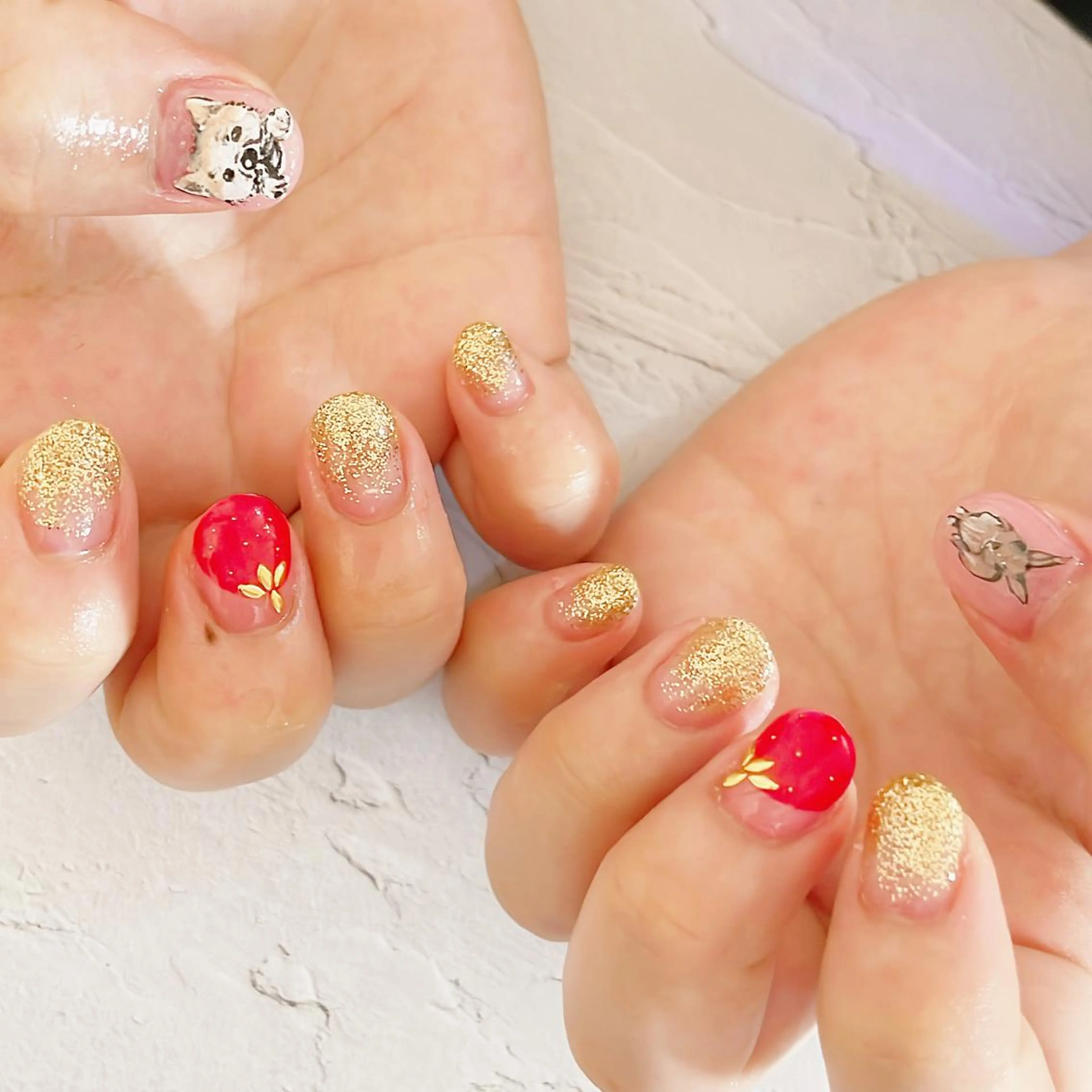 ネイル アートネイル ハンドネイル LaLa Peach 福岡のマツエク・マツパデザイン