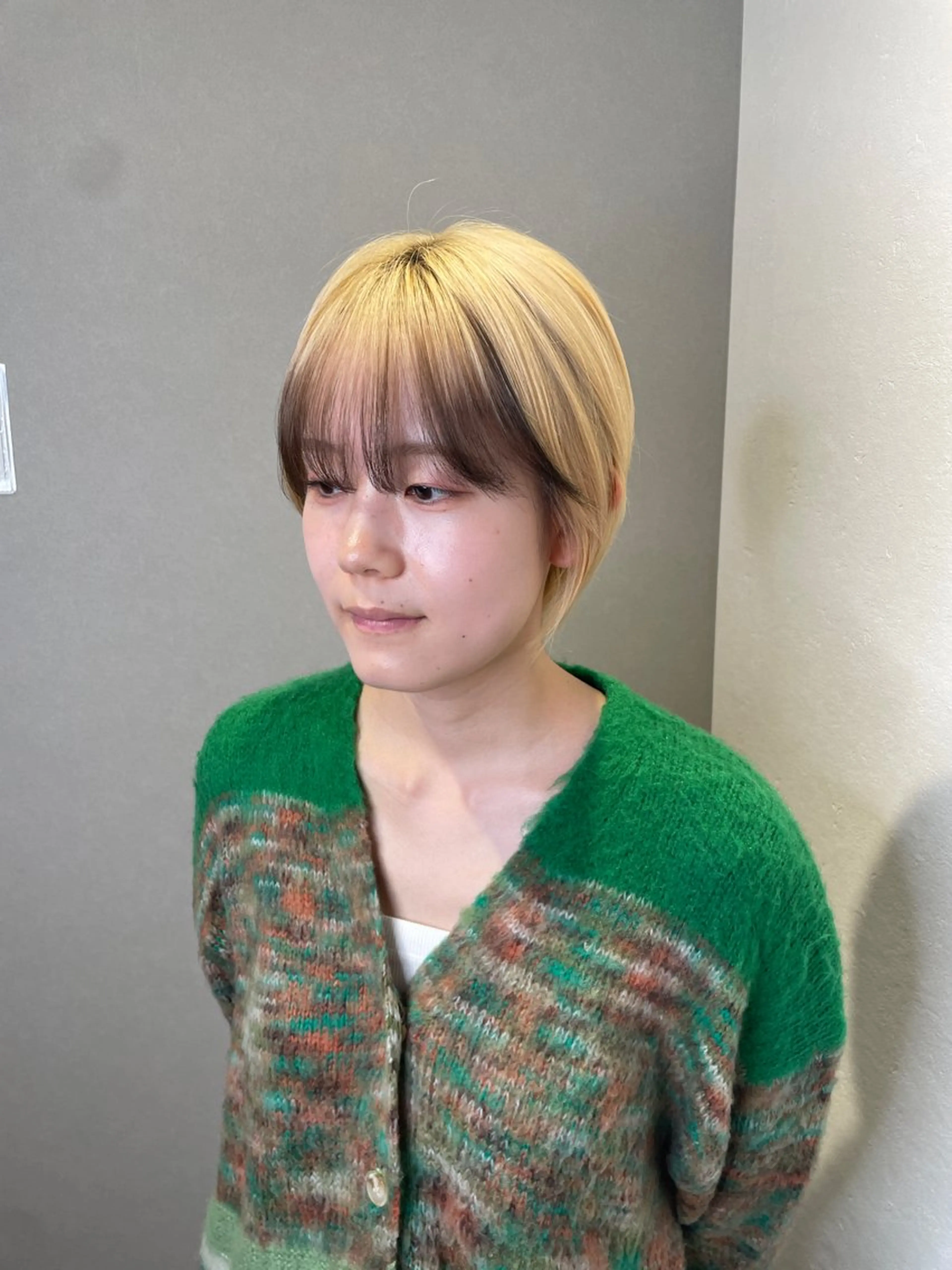 ショート カット eim hair rink  長津田店所属・🫧透明感カラー 🫧しほのヘアスタイル