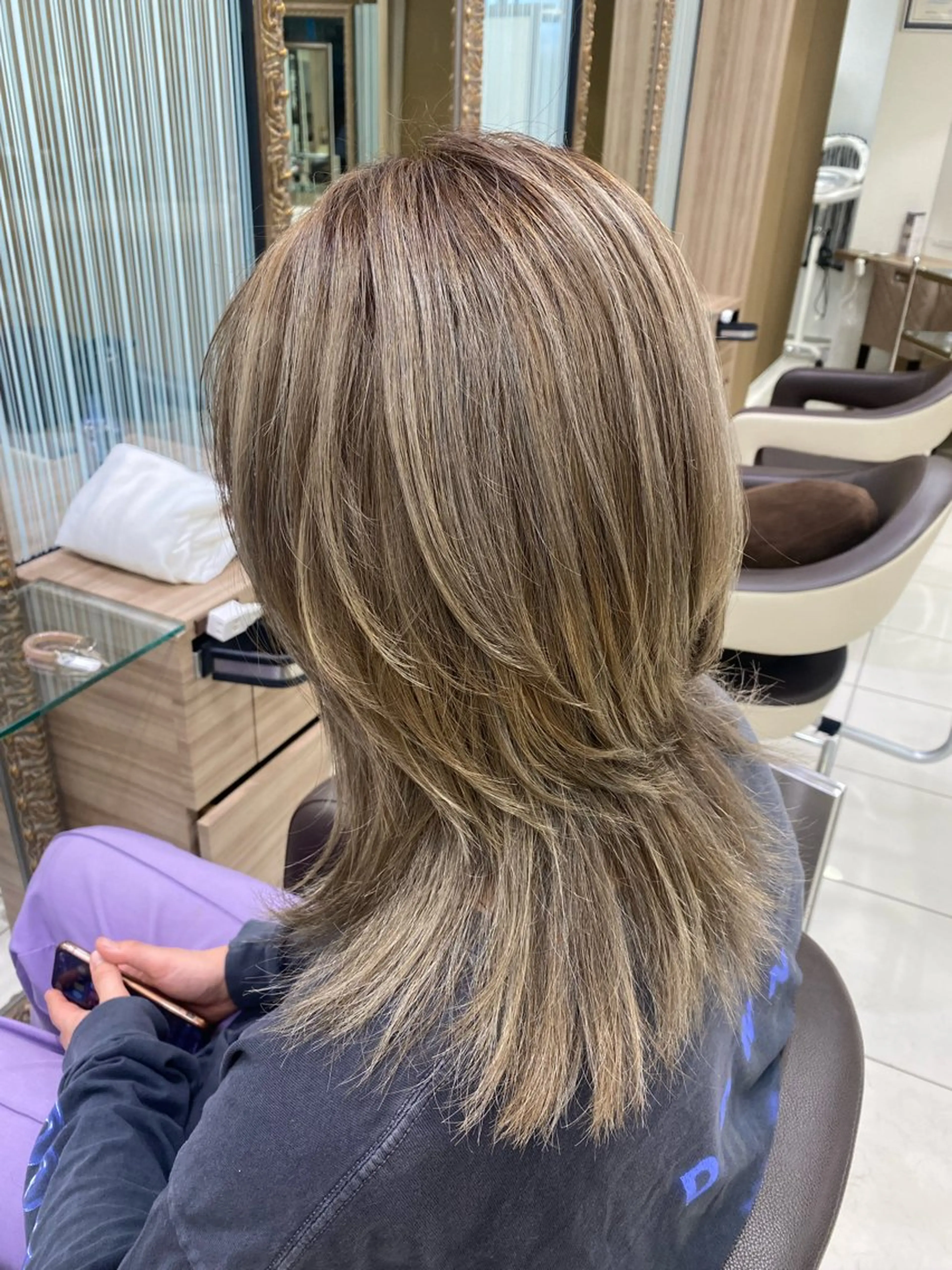 セミロング ✨圧倒的ツヤ髪✨ 小野あすかのヘアスタイル