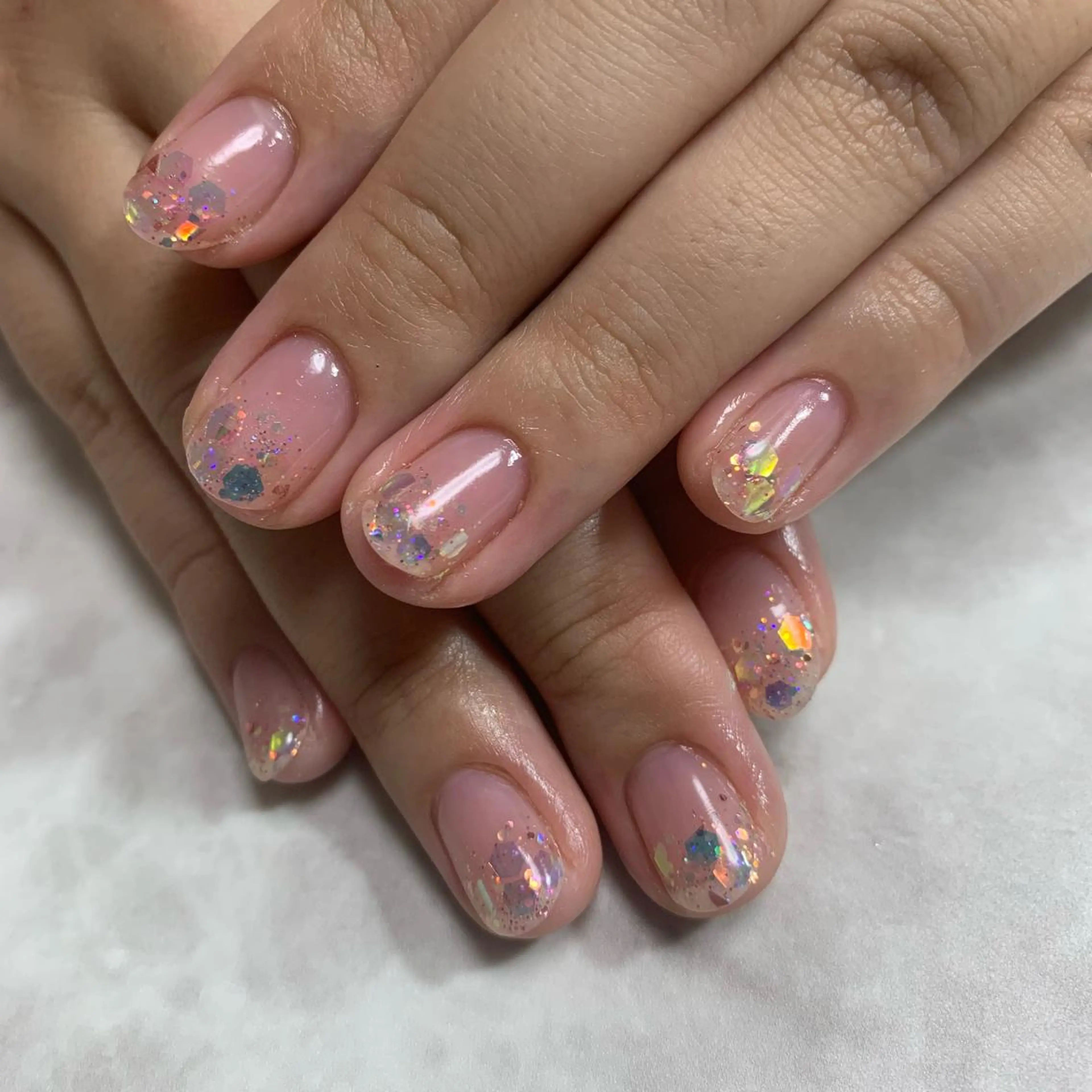 ネイル ラメ(グリッター) ラメグラデーション salon Hush Hushのネイルデザイン