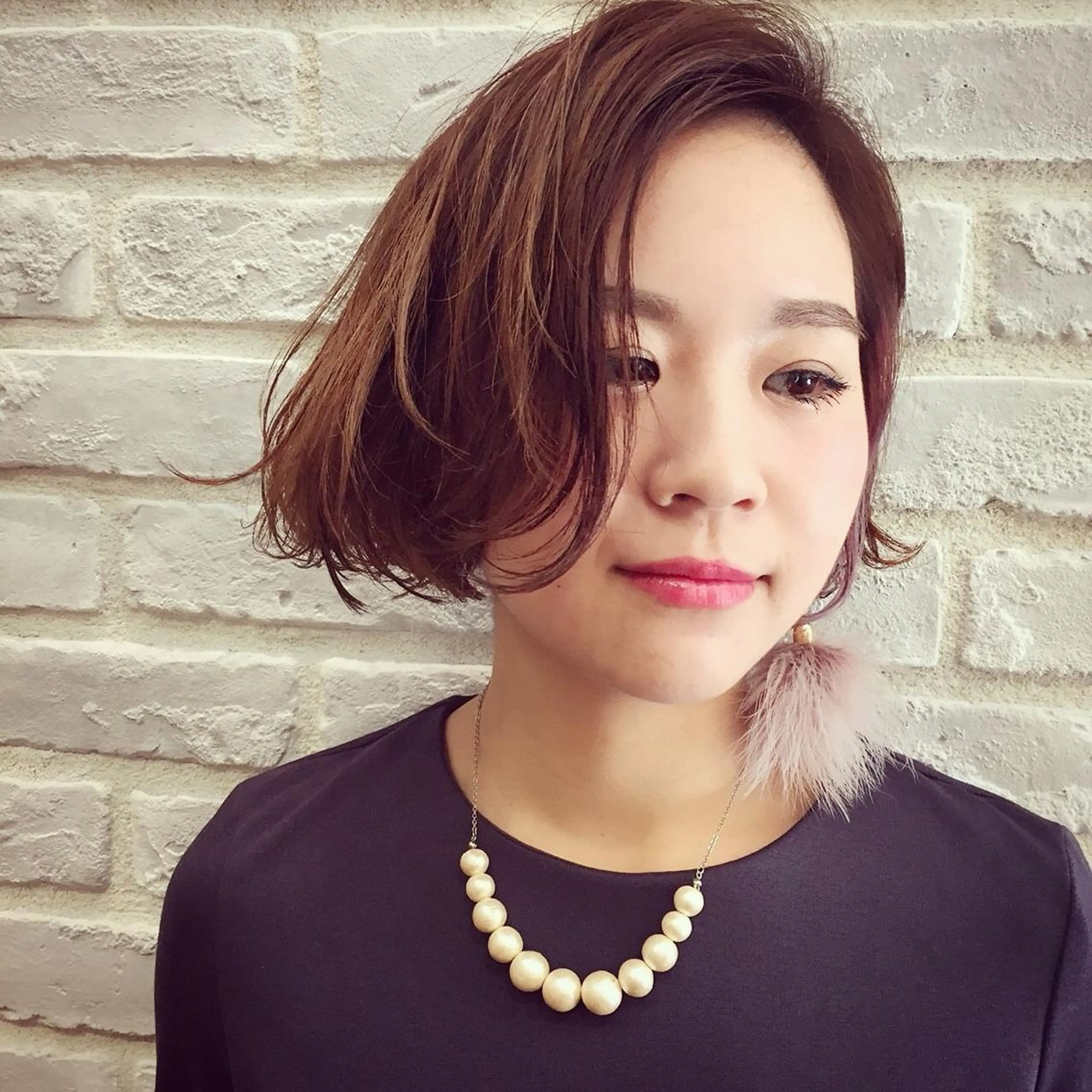 ショート ミディアム カラー パーマ ミディアムパーマ デザインカラー la fith所属・rico_by ヘアとアイブロウのヘアスタイル