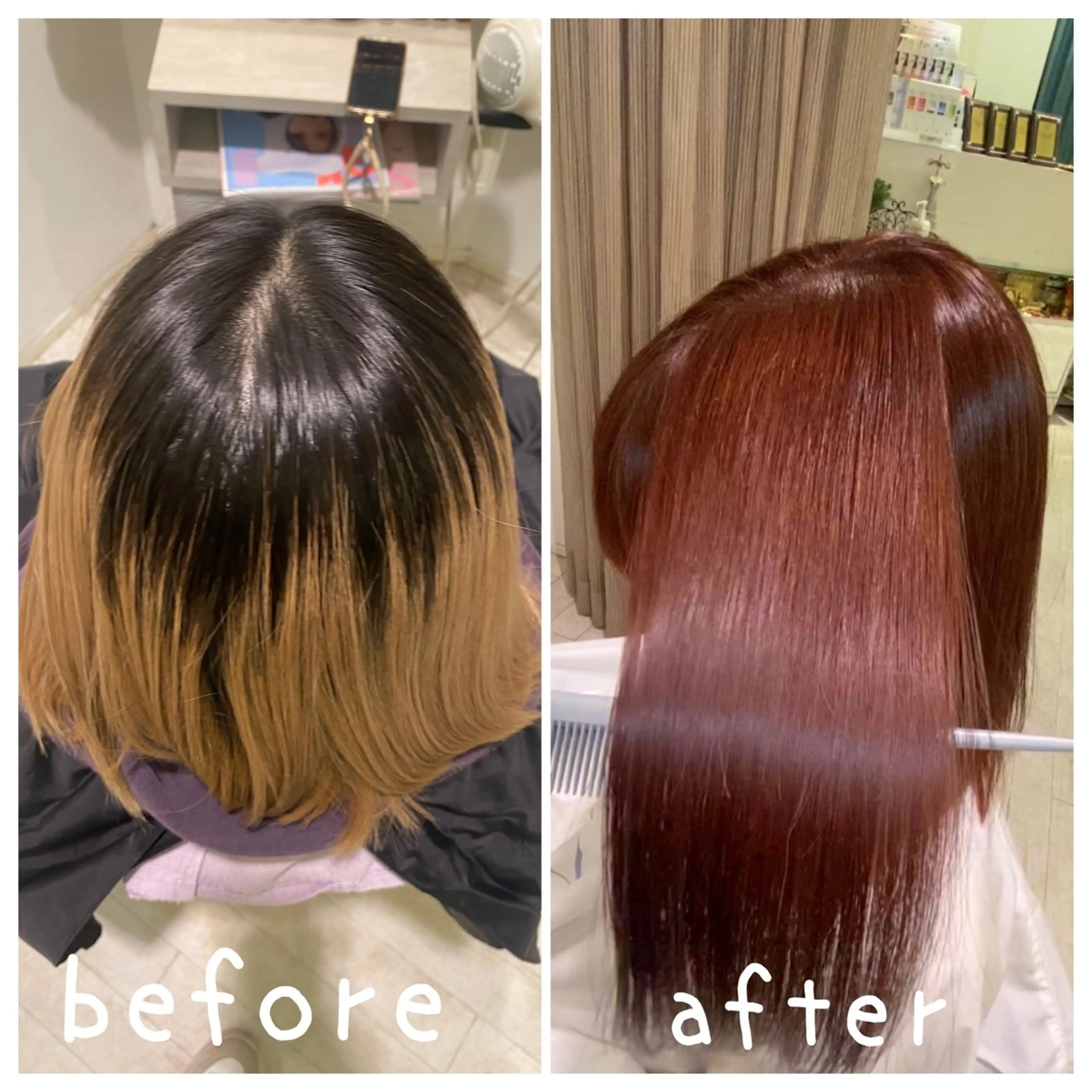 カラー ブリーチ ブリーチなしカラー レッドカラー ヘアカラー トリートメント ブリーチ特化型🐯 Lita -ゆうや-のヘアスタイル