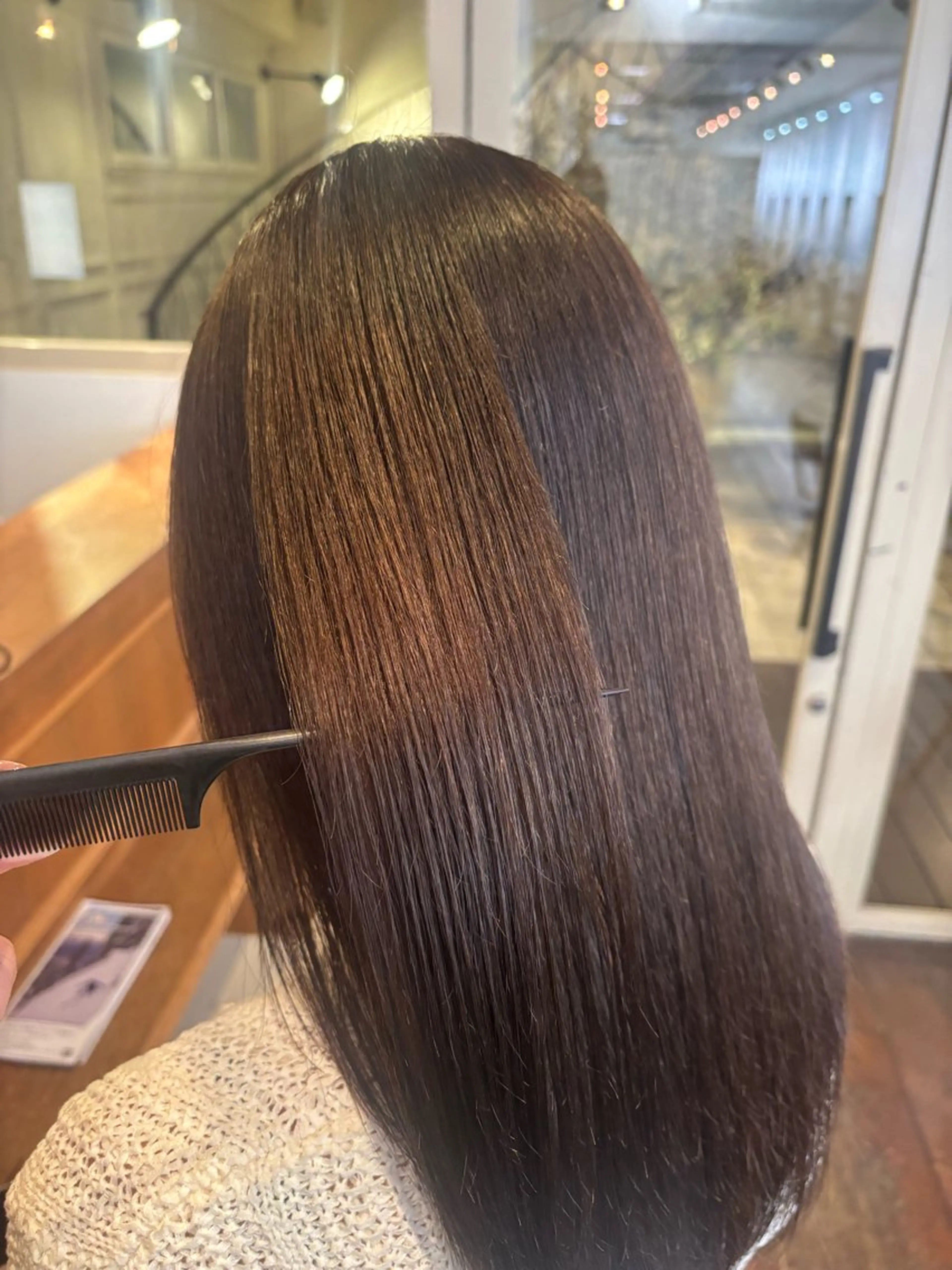 ロング カラー くいた あやなのヘアスタイル